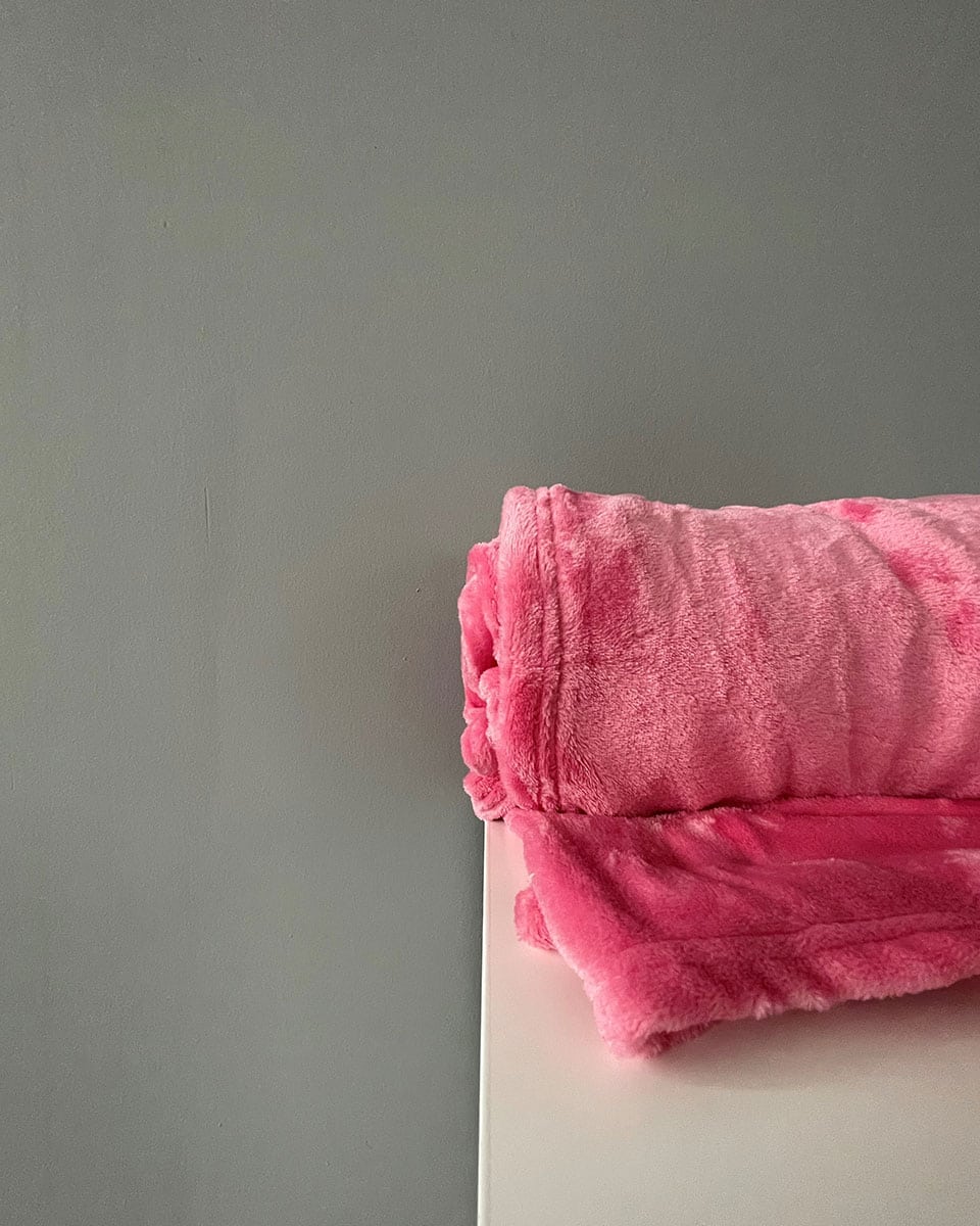 Βελουτέ Κουβέρτα Fleece Μετρίου Πάχους Arctic Μονή (150x200cm) Ροζ Σκούρο