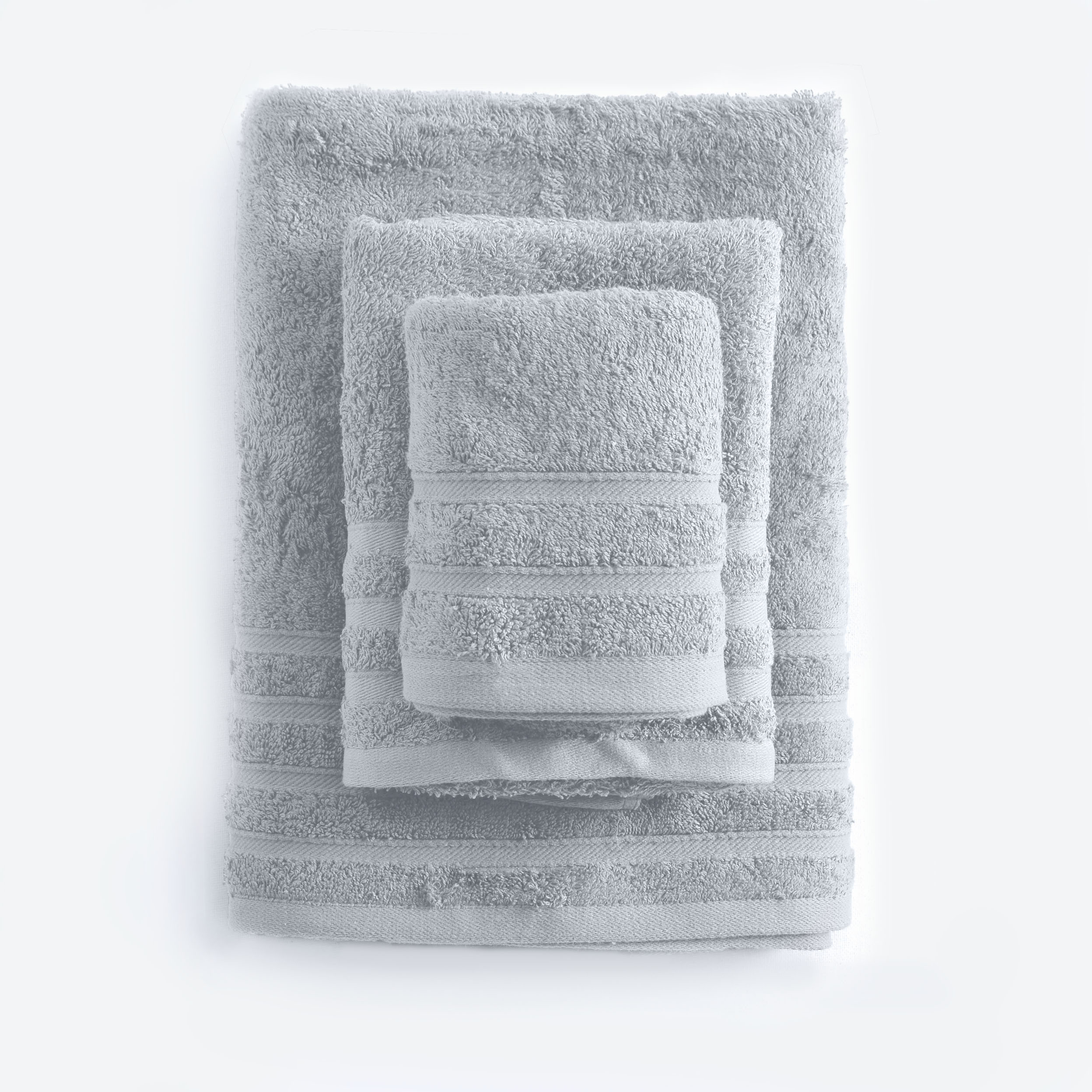 LAGOON - ΠΕΤΣΕΤΑ 100% ΒΑΜΒΑΚΙ ΠΕΝΙΕ 470gsm ΓΚΡΙ ΑΝΟΙΧΤΟ ΣΕΤ 3 ΤΕΜΑΧΙΩΝ (40X60, 50X90, 70X140) ΓΚΡΙ ΑΝΟΙΧΤΟ