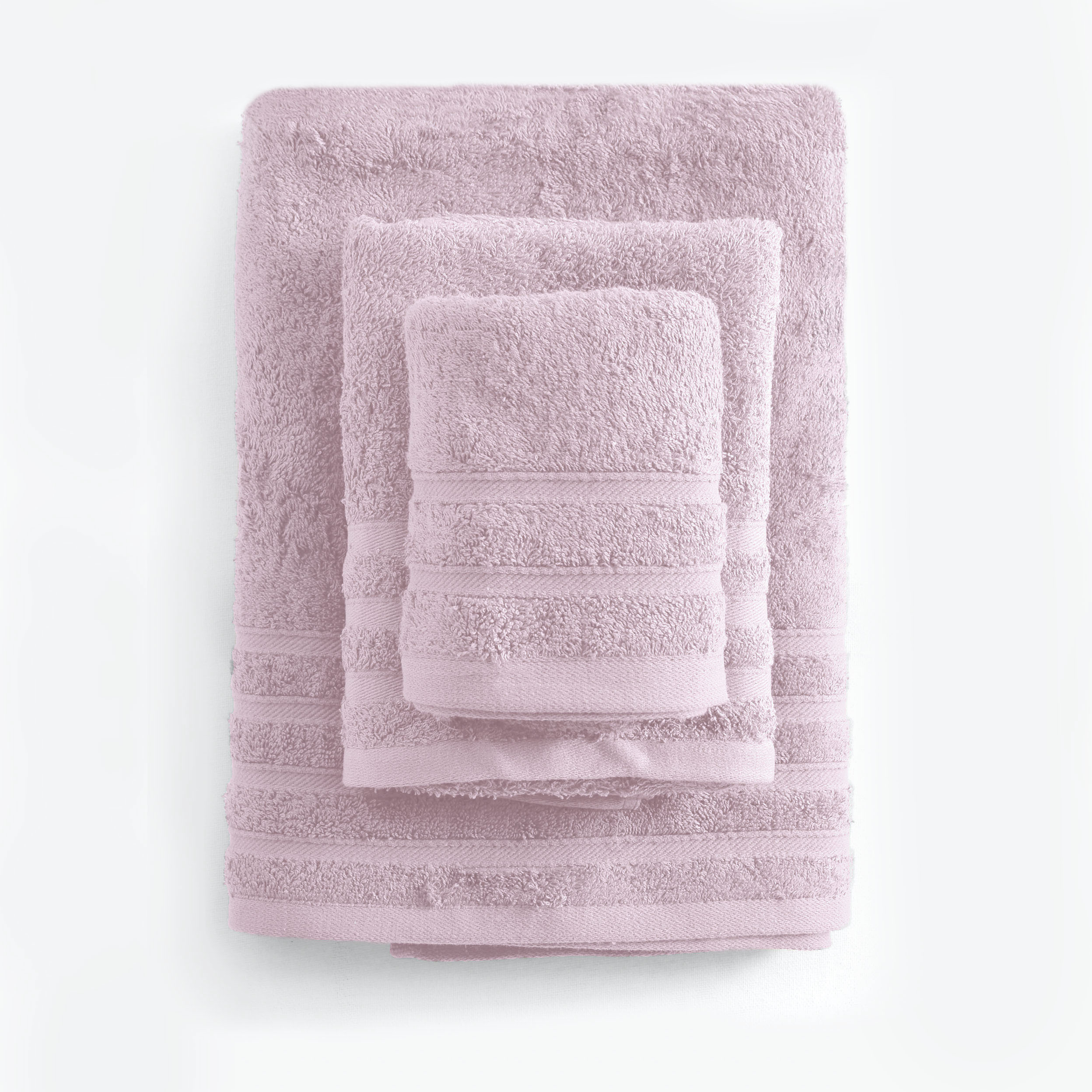 LAGOON - ΠΕΤΣΕΤΑ 100% ΒΑΜΒΑΚΙ ΠΕΝΙΕ 470gsm ΡΟΖ ΠΟΥΔΡΑ ΣΕΤ 3 ΤΕΜΑΧΙΩΝ (40X60, 50X90, 70X140) ΡΟΖ ΠΟΥΔΡΑ