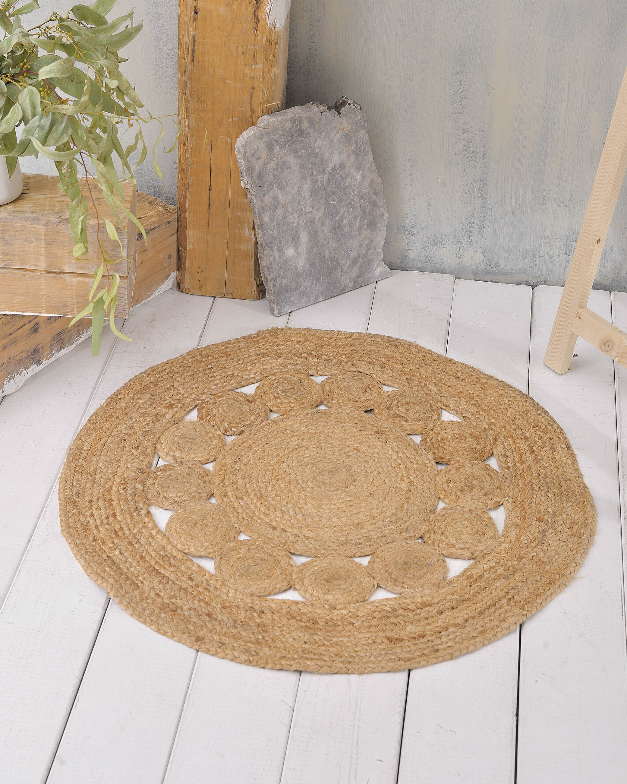 INDIANA ROUND - ΧΑΛΑΚΙ 70cm ΜΠΕΖ