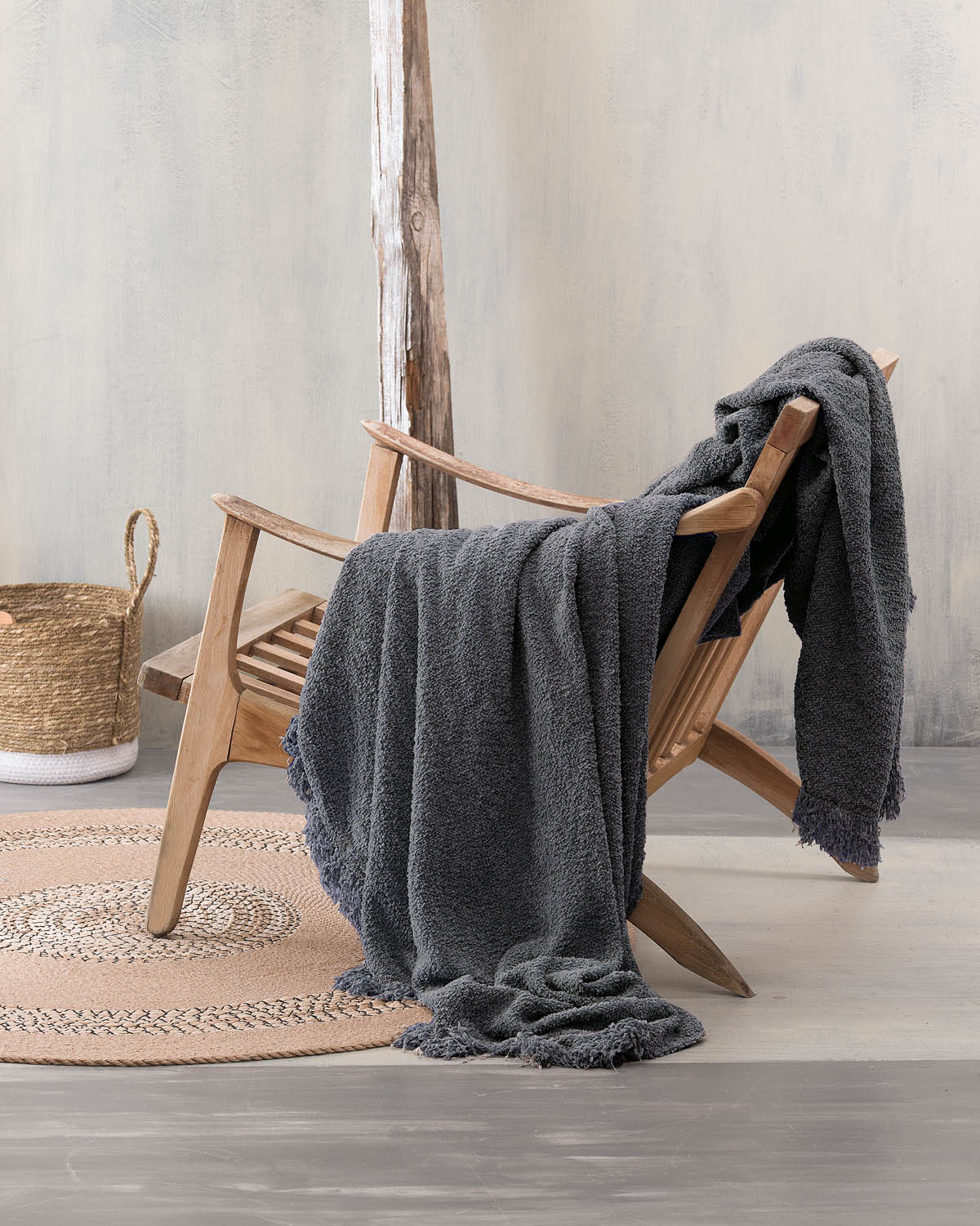 BECKETT - ΡΙΧΤΑΡΙ 180X280 ΓΚΡΙ ΣΚΟΥΡΟ ΓΚΡΙ ΣΚΟΥΡΟ