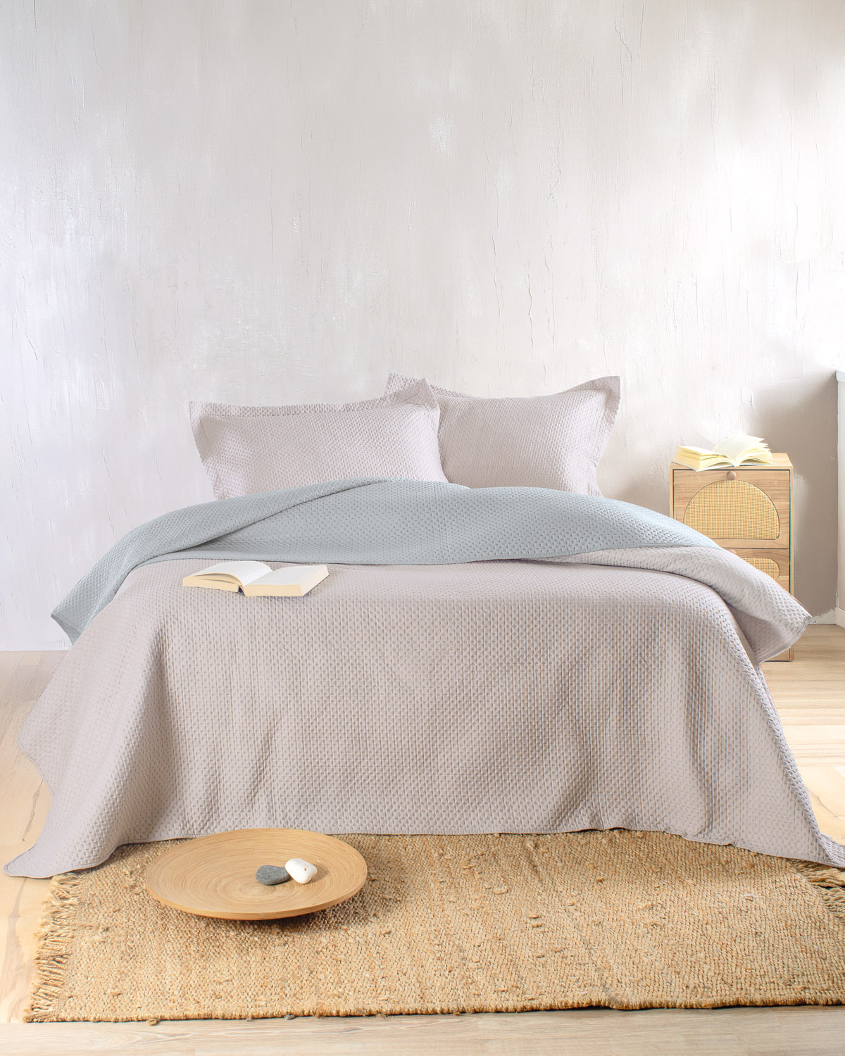 ALLURE ΜΠΕΖ-ΓΚΡΙ - ΣΕΤ ΚΟΥΒΕΡΛΙ KING SIZE (240X250) ΜΠΕΖ-ΓΚΡΙ