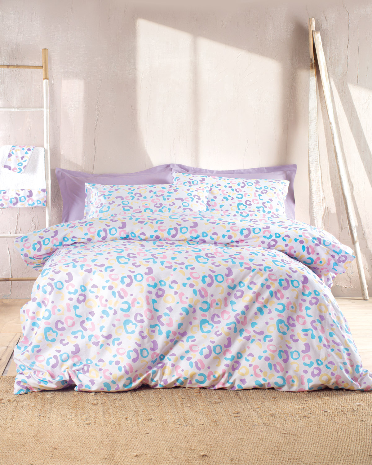 CANDY - ΣΕΤ ΚΟΥΒΕΡΛΙ SYMBOL ΥΠΕΡΔΙΠΛΟ (220Χ240) ΛΕΥΚΟ