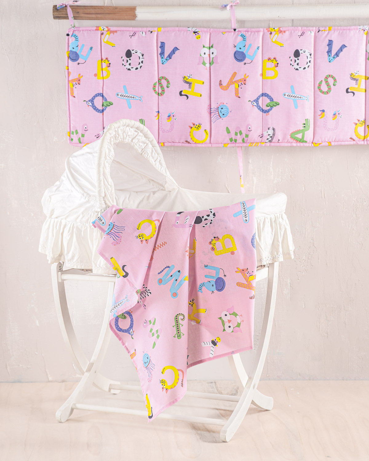 LETTERLAND ΡΟΖ - ΠΑΠΛΩΜΑ ΒΡΕΦΙΚΟ ΡΟΖ