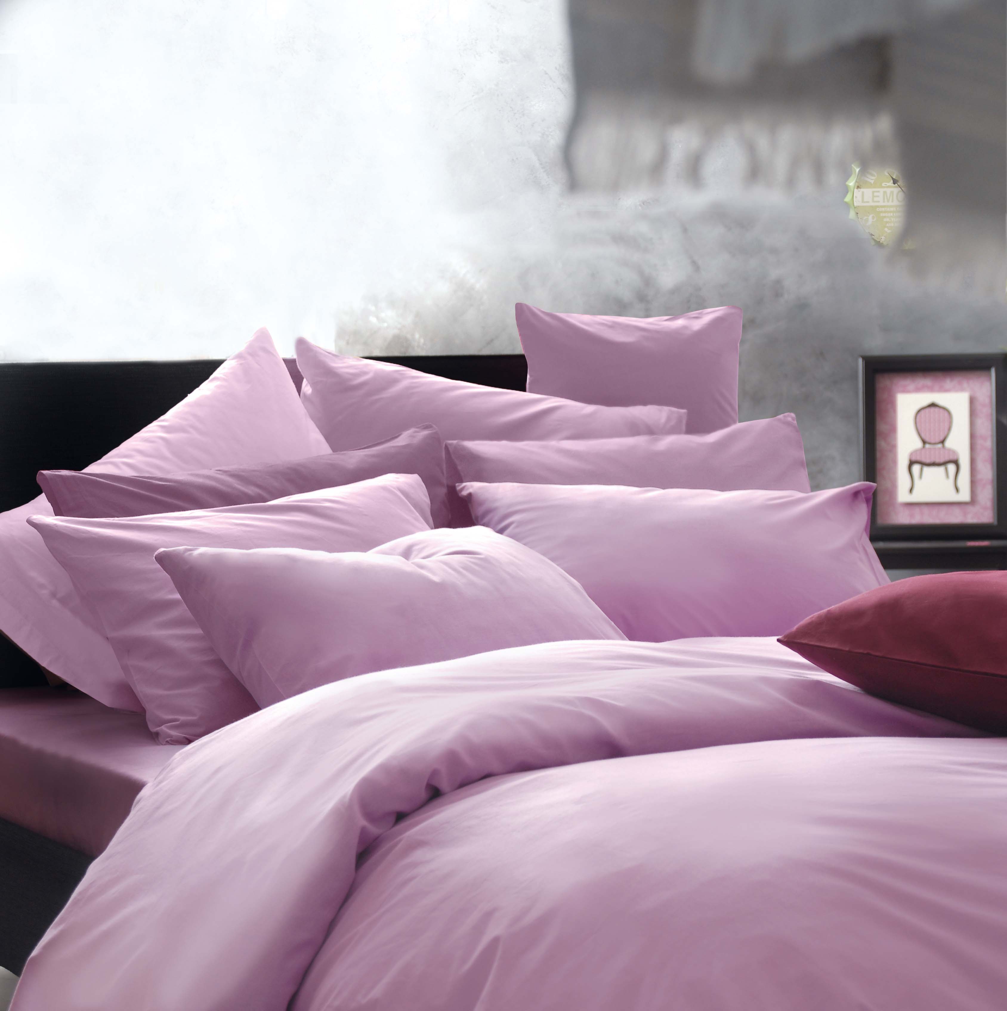 Κουβερλί Σετ Υπέρδιπλο 220x240 Rythmos  Amor 02 Φούξια