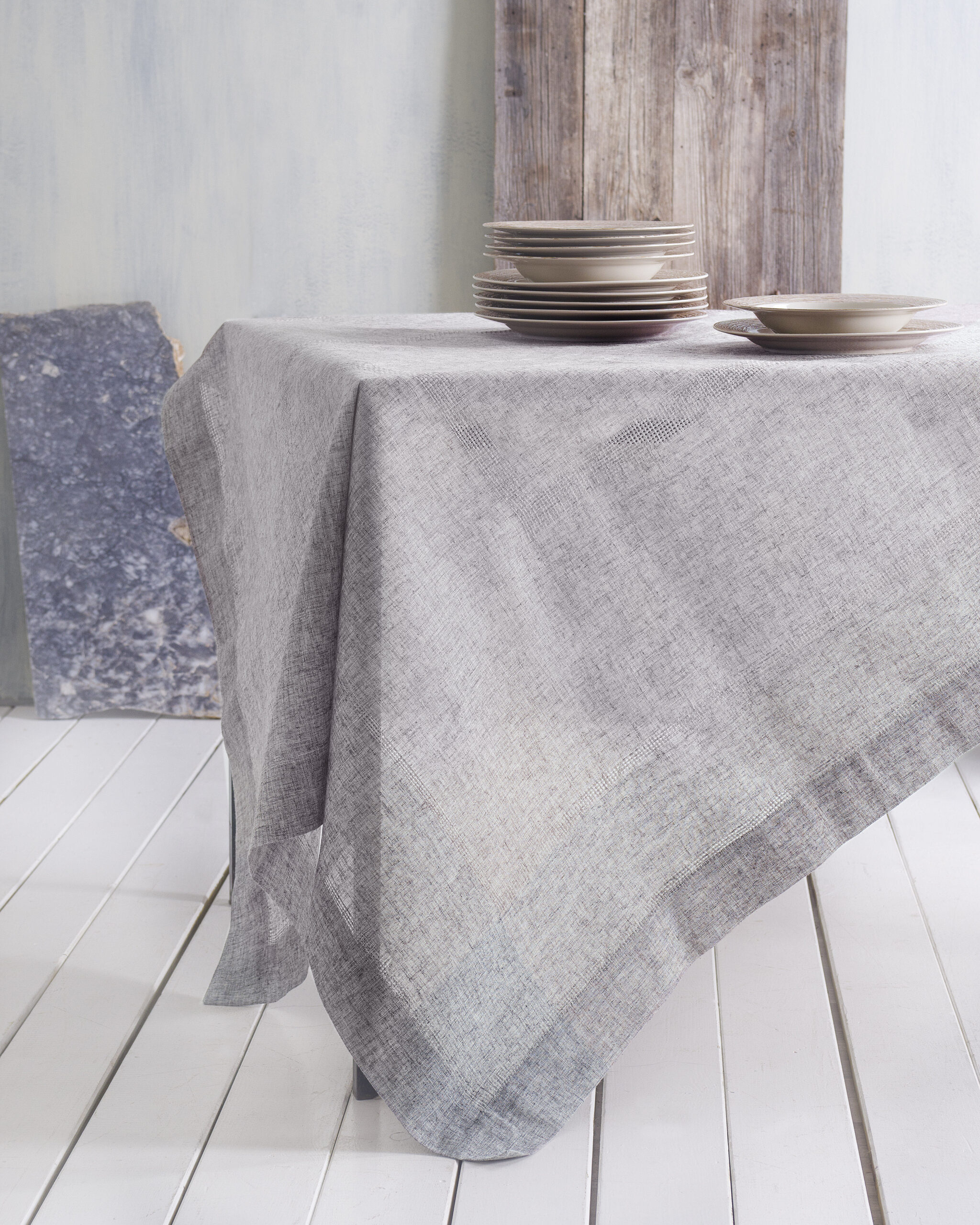 Τραπεζομάντηλο 140x140  Rythmos Roan Γκρί