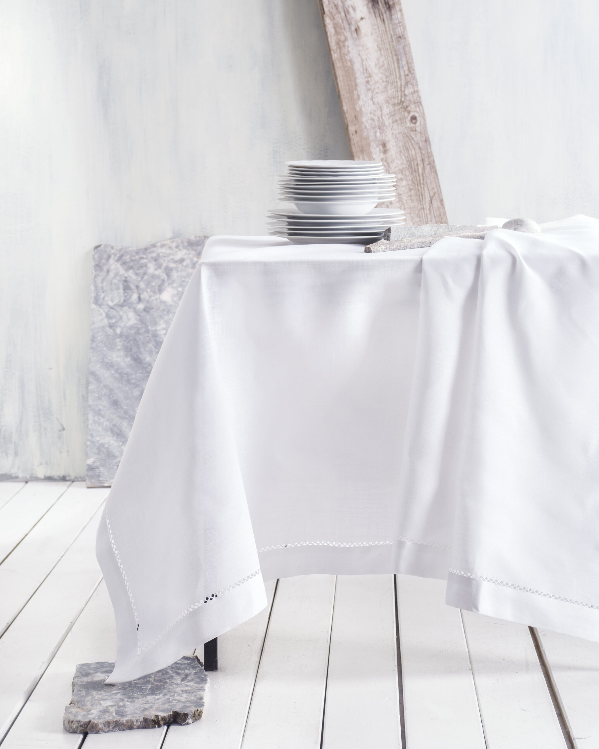 Τραβέρσα 45x180 Mε Αζούρ Rythmos Ronda Λευκό