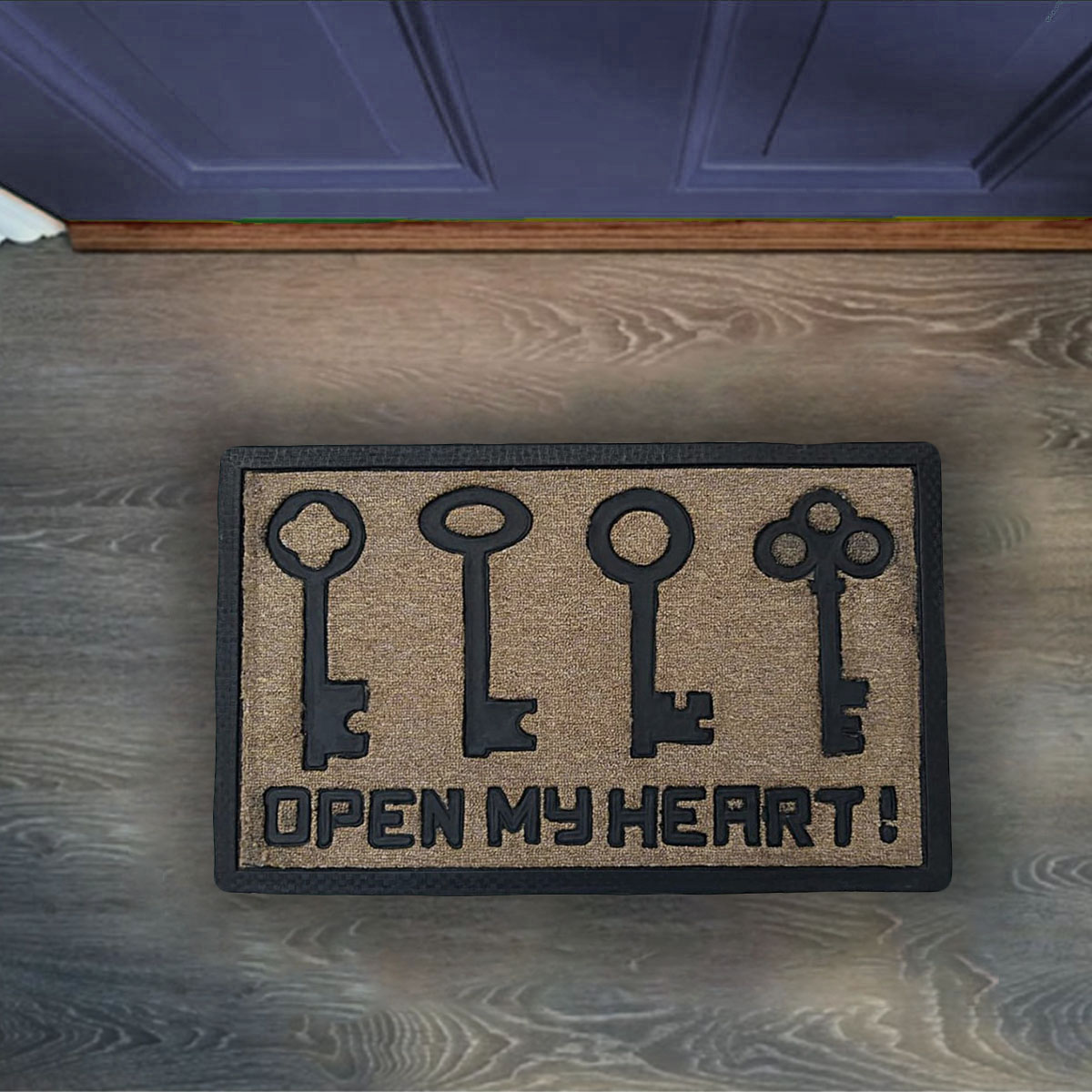 ΠΑΤΑΚΙ ΕΙΣΟΔΟΥ HEART KEY ΜΠΕΖ 40Χ60