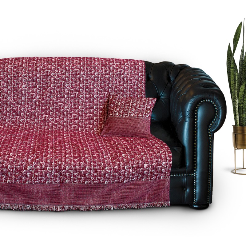 ΜΑΞΙΛΑΡΟΘΗΚΗ CHENILLE 40X40cm- KRIZIA BORDO FLORENZ SOFA
