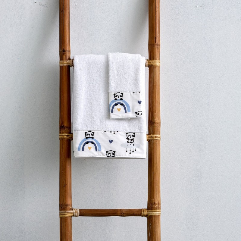 ΣΕΤ ΣΕΝΤΟΝΙΑ 120X160 BEBE  ΚΟΥΝΙΑΣ - PANDA BLUE SBABY