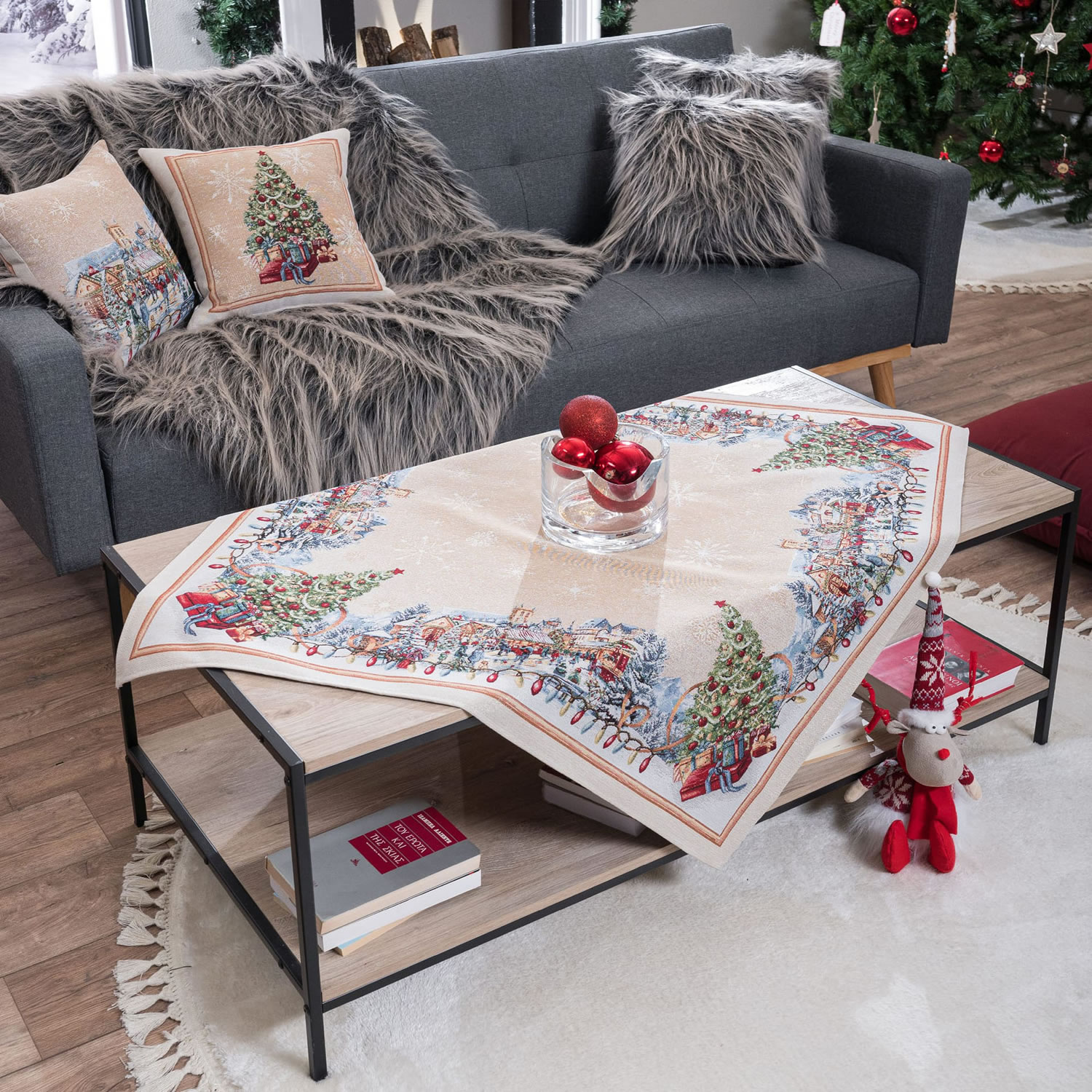 Καρέ & Τραβέρσα Ennsdorf (Σετ 2τεμ.) - 100x100cm & 40x100cm