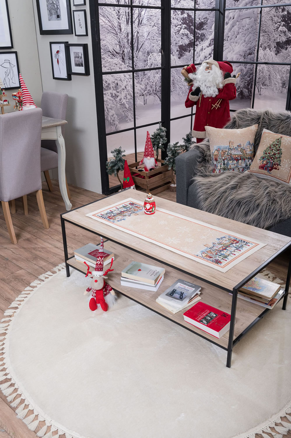 Καρέ & Τραβέρσα Ennsdorf (Σετ 2τεμ.) - 100x100cm & 40x100cm