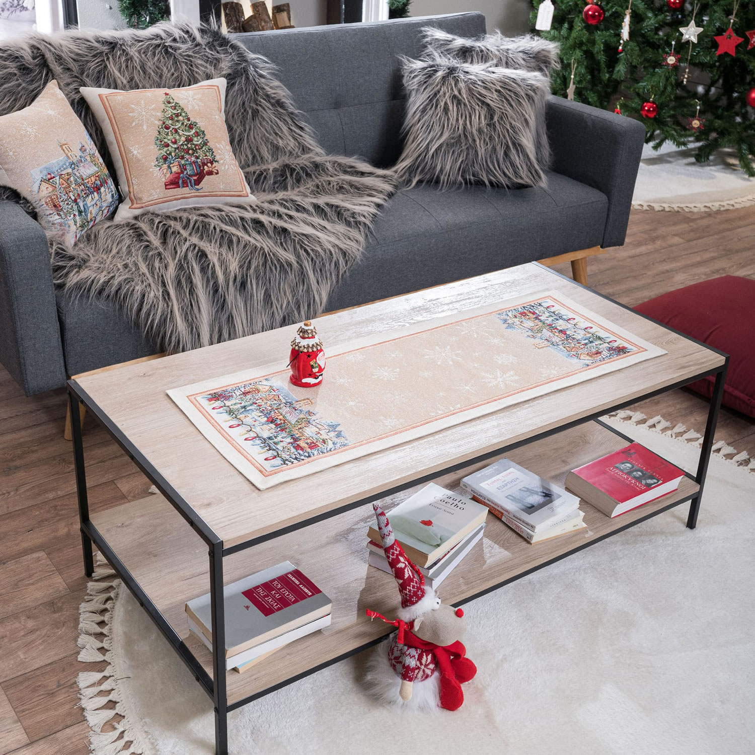 Καρέ & Τραβέρσα Ennsdorf (Σετ 2τεμ.) - 100x100cm & 40x100cm