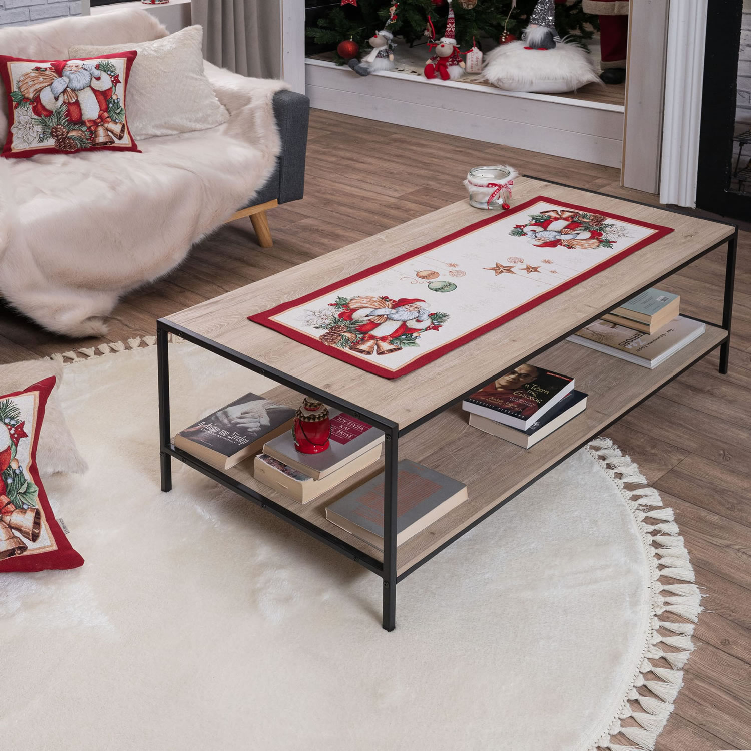 Καρέ & Τραβέρσα Rhoden (Σετ 2τεμ.) - 100x100cm & 40x100cm