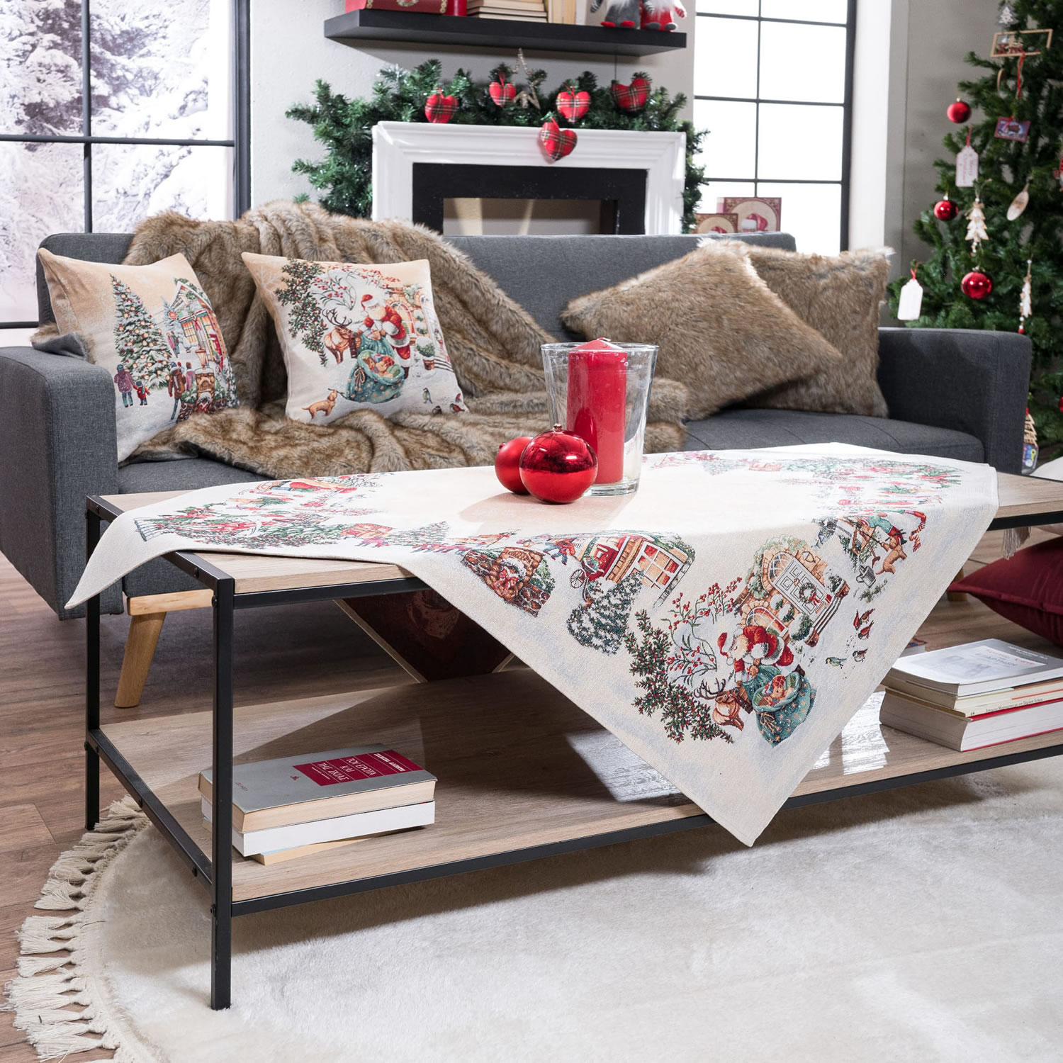 Καρέ & Τραβέρσα Strassen (Σετ 2τεμ.) - 100x100cm & 40x100cm