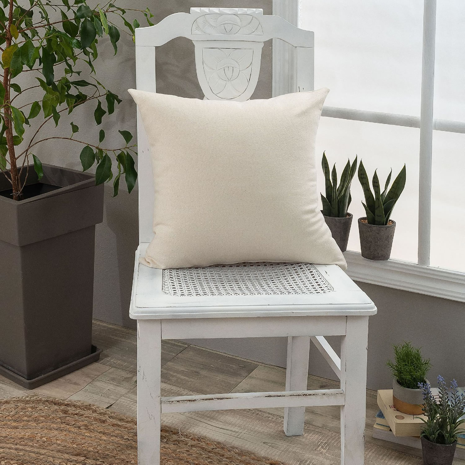 Μαξιλαροθήκη Aragona 01 - 45x45cm με γέμιση