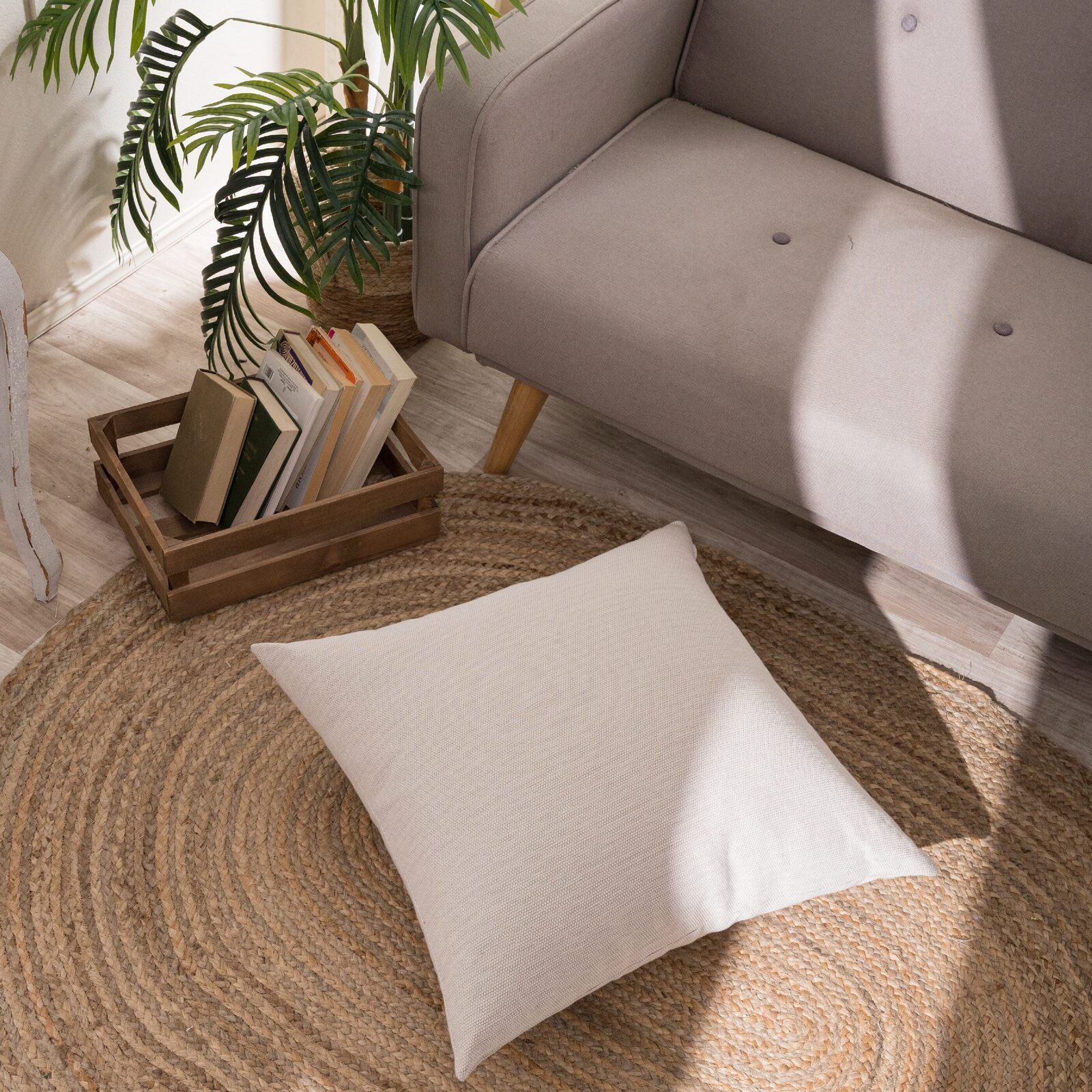 Μαξιλαροθήκη Bari 02 - 65x65cm δαπέδου με γέμιση
