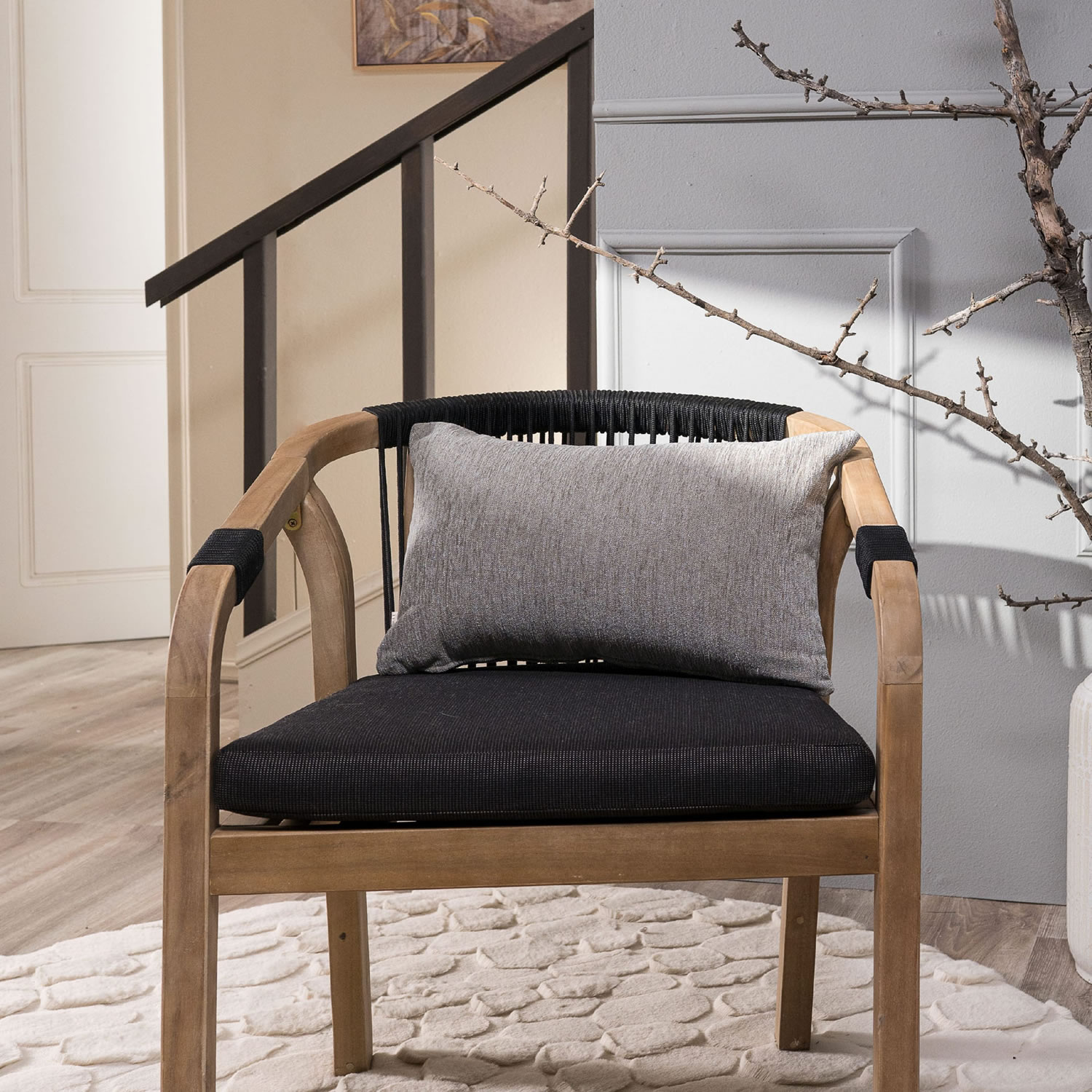 Μαξιλαροθήκη Basic 07 - 65x65cm δαπέδου με γέμιση