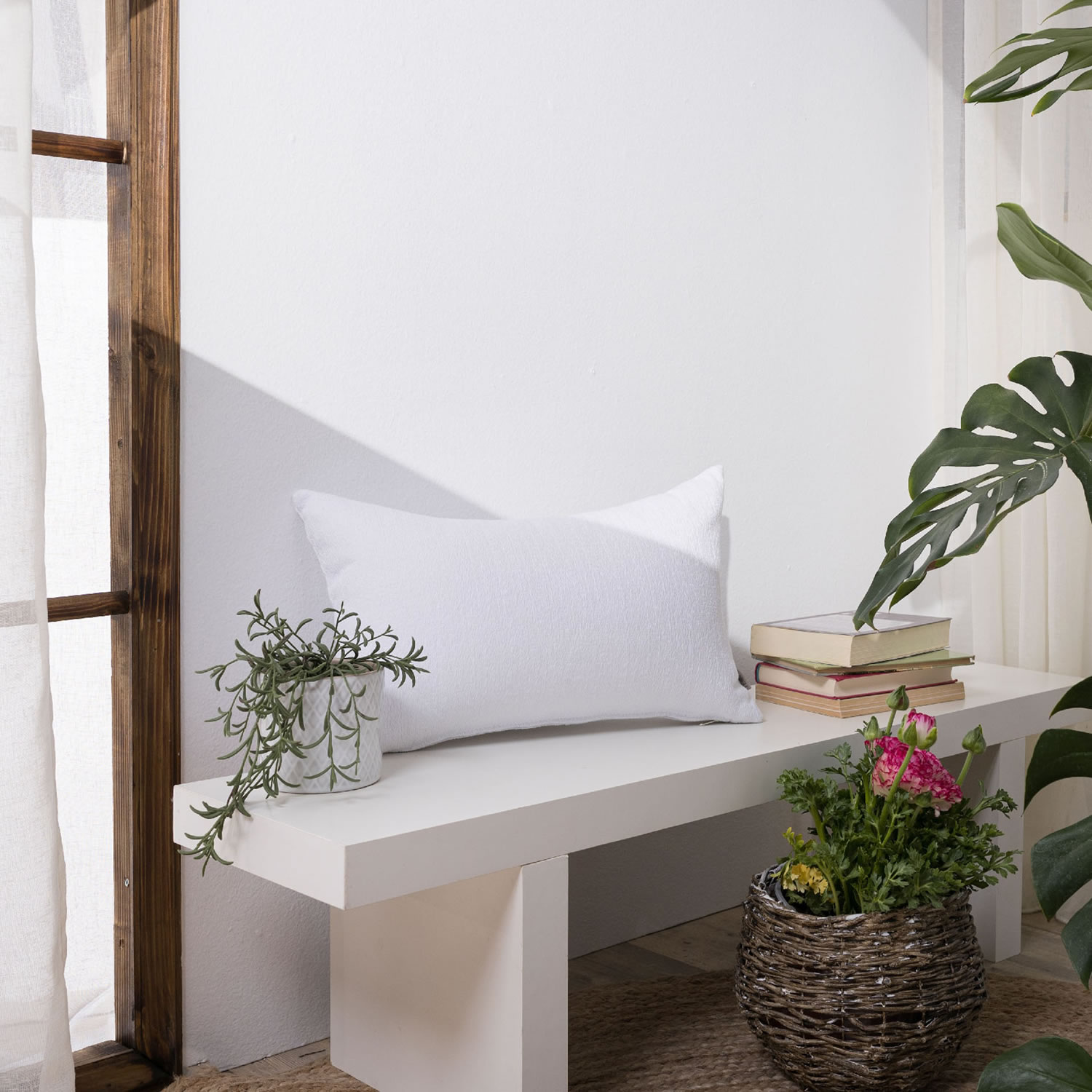 Μαξιλαροθήκη Belluno 00 - 65x65cm δαπέδου με γέμιση