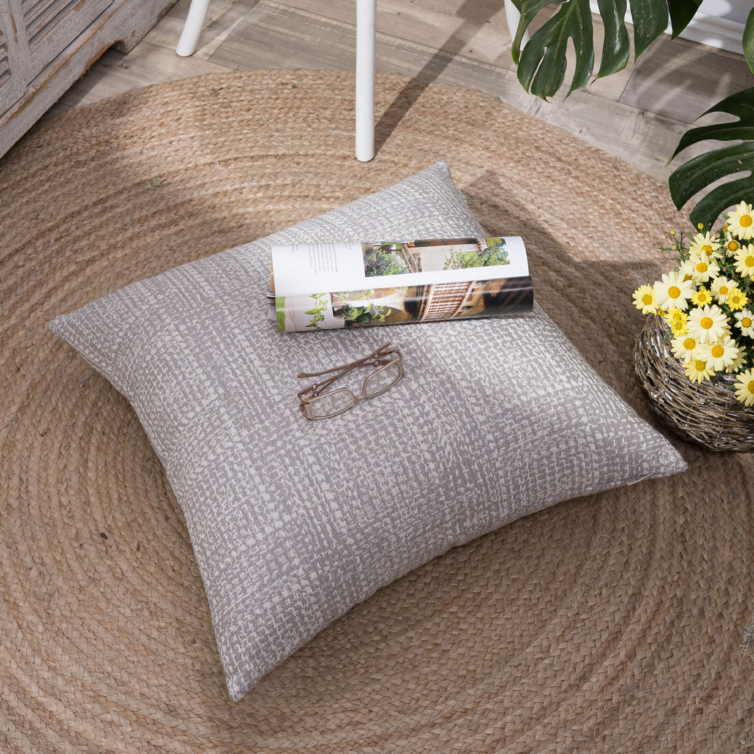 Μαξιλαροθήκη Belluno 03 - 65x65cm δαπέδου με γέμιση