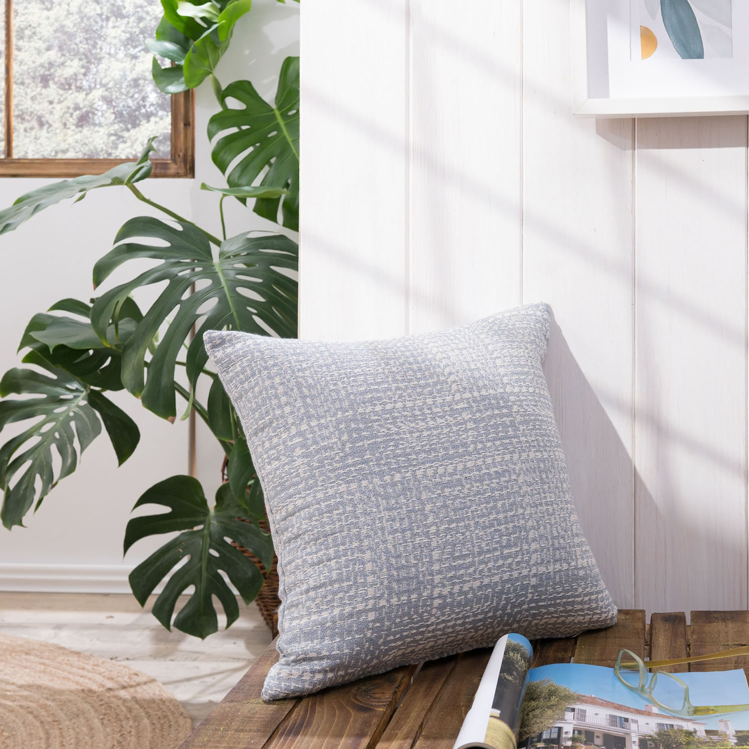 Μαξιλαροθήκη Belluno 05 - 65x65cm δαπέδου με γέμιση