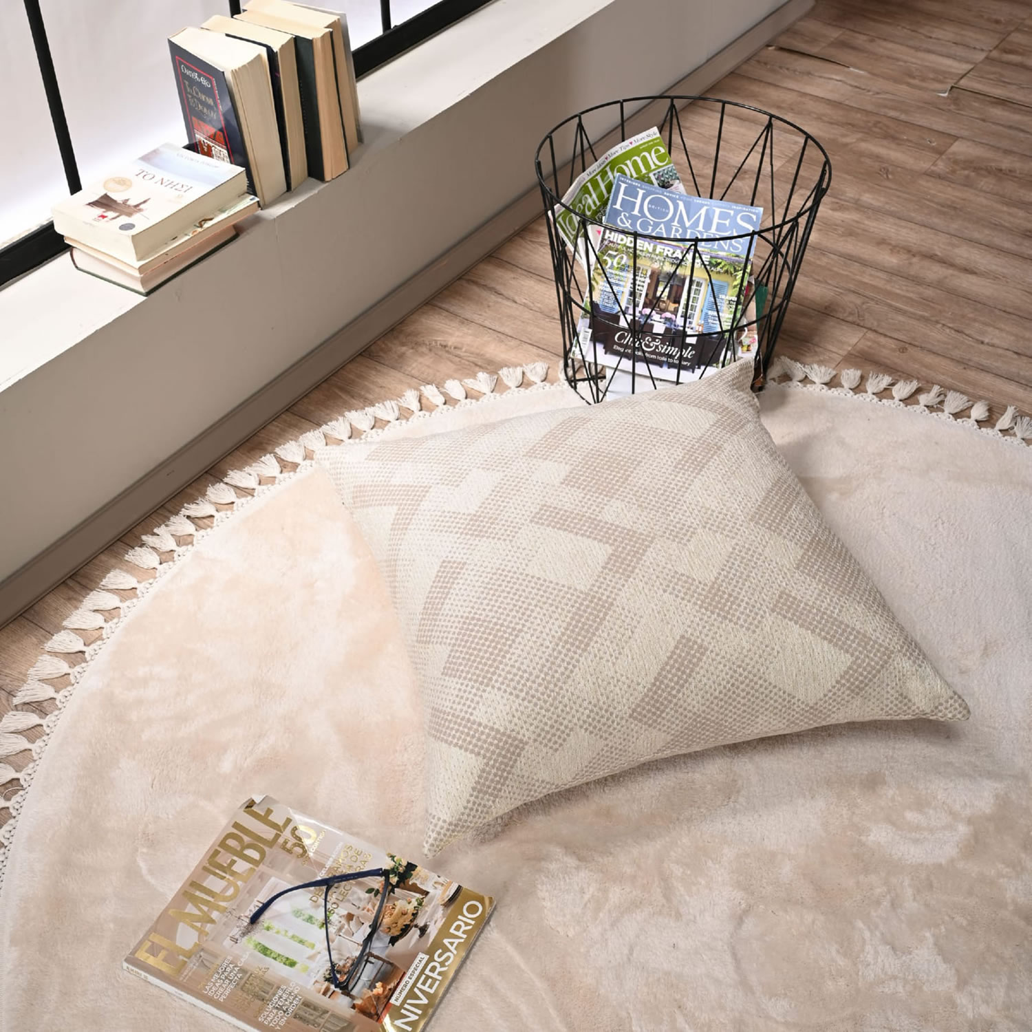 Μαξιλαροθήκη Bronx 01 - 65x65cm δαπέδου με γέμιση