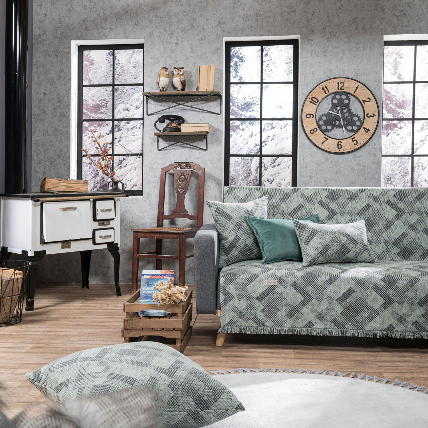 Μαξιλαροθήκη Bronx 13 - 65x65cm δαπέδου με γέμιση