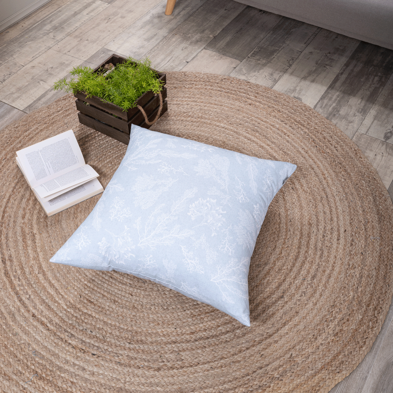 Μαξιλαροθήκη Cayo - 65x65cm δαπέδου με γέμιση Teoran Home