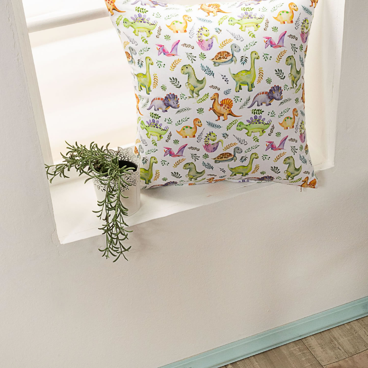 Μαξιλαροθήκη Dino - 65x65cm δαπέδου με γέμιση