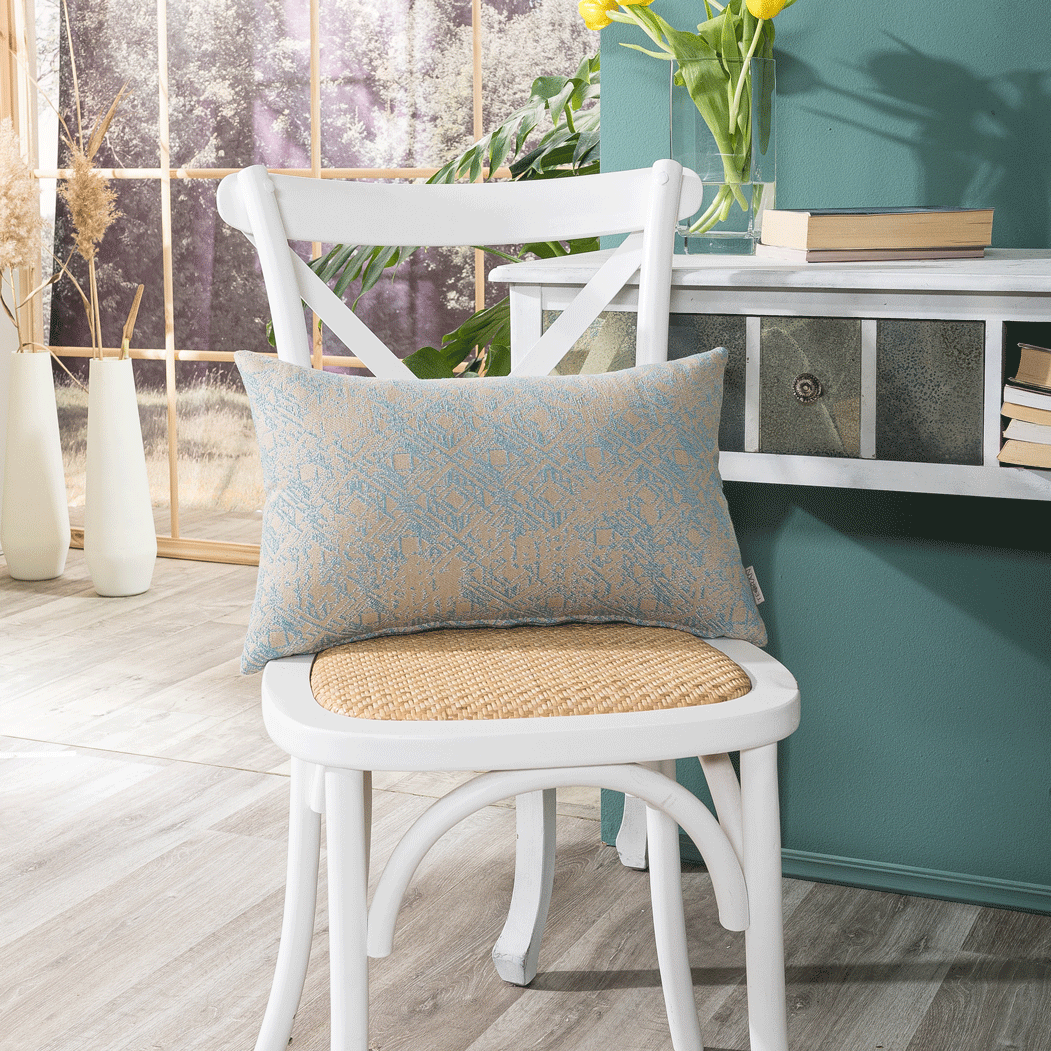 Μαξιλαροθήκη Felicia 05 - 65x65cm δαπέδου με γέμιση