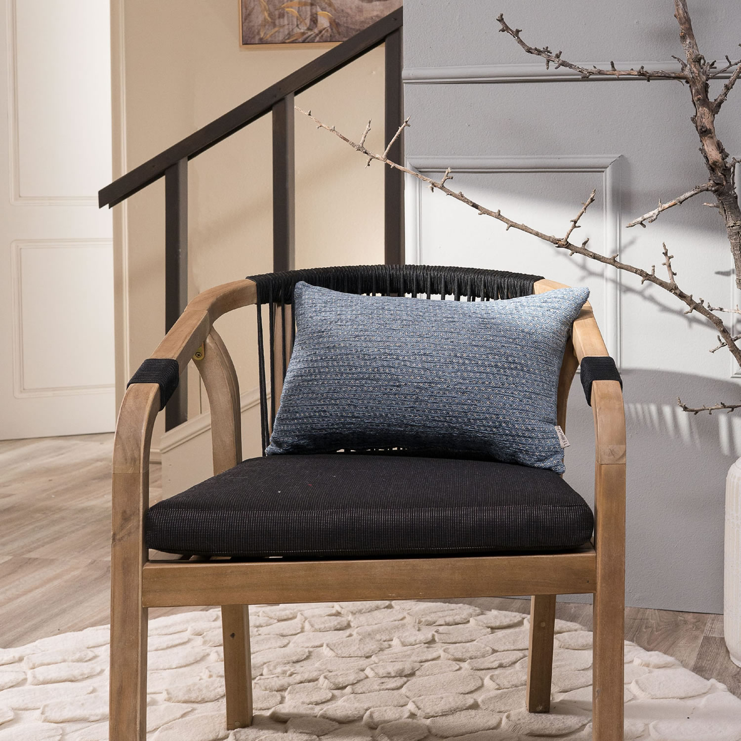 Μαξιλαροθήκη Fremont 04 - 65x65cm δαπέδου με γέμιση