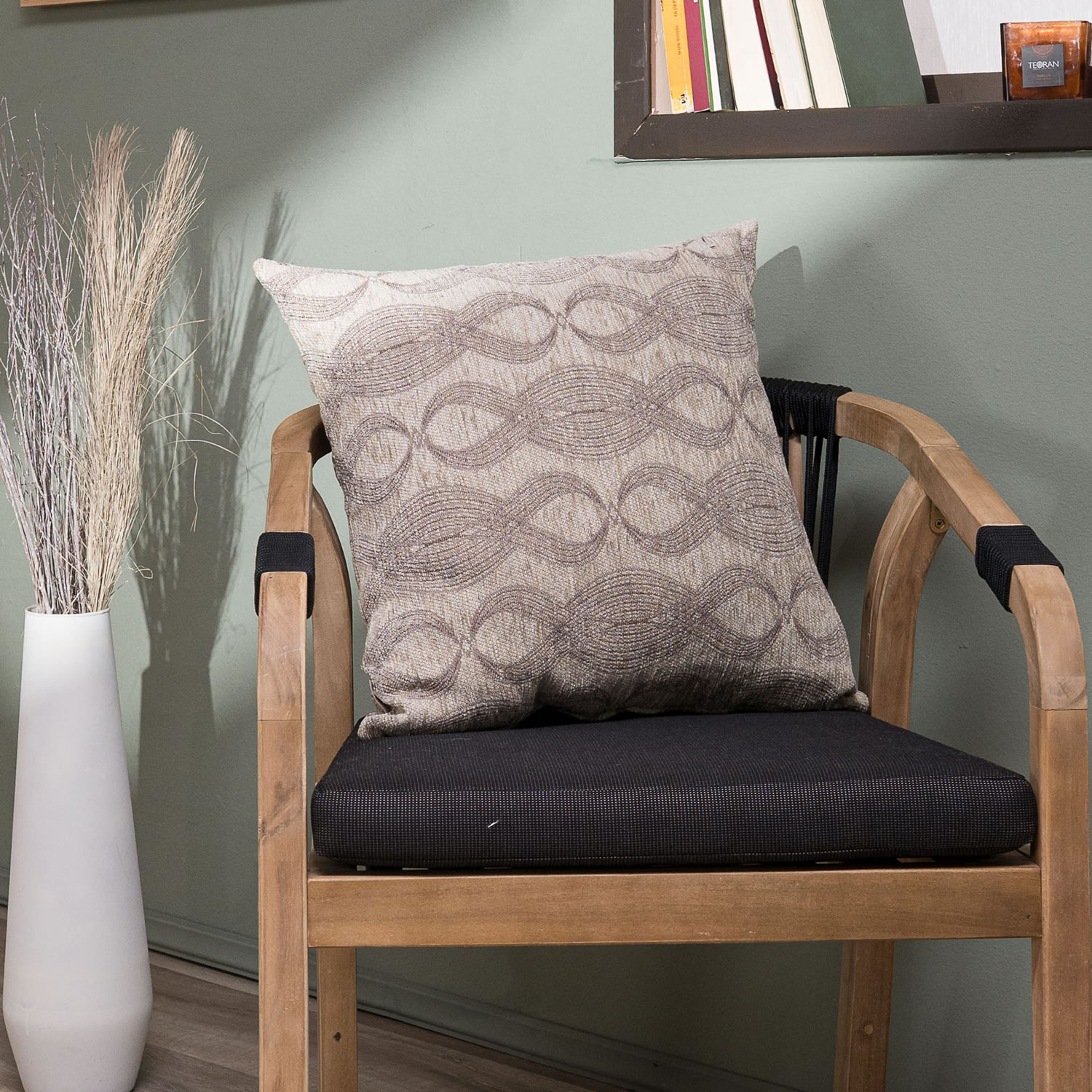 Μαξιλαροθήκη Garland 07 - 65x65cm δαπέδου με γέμιση