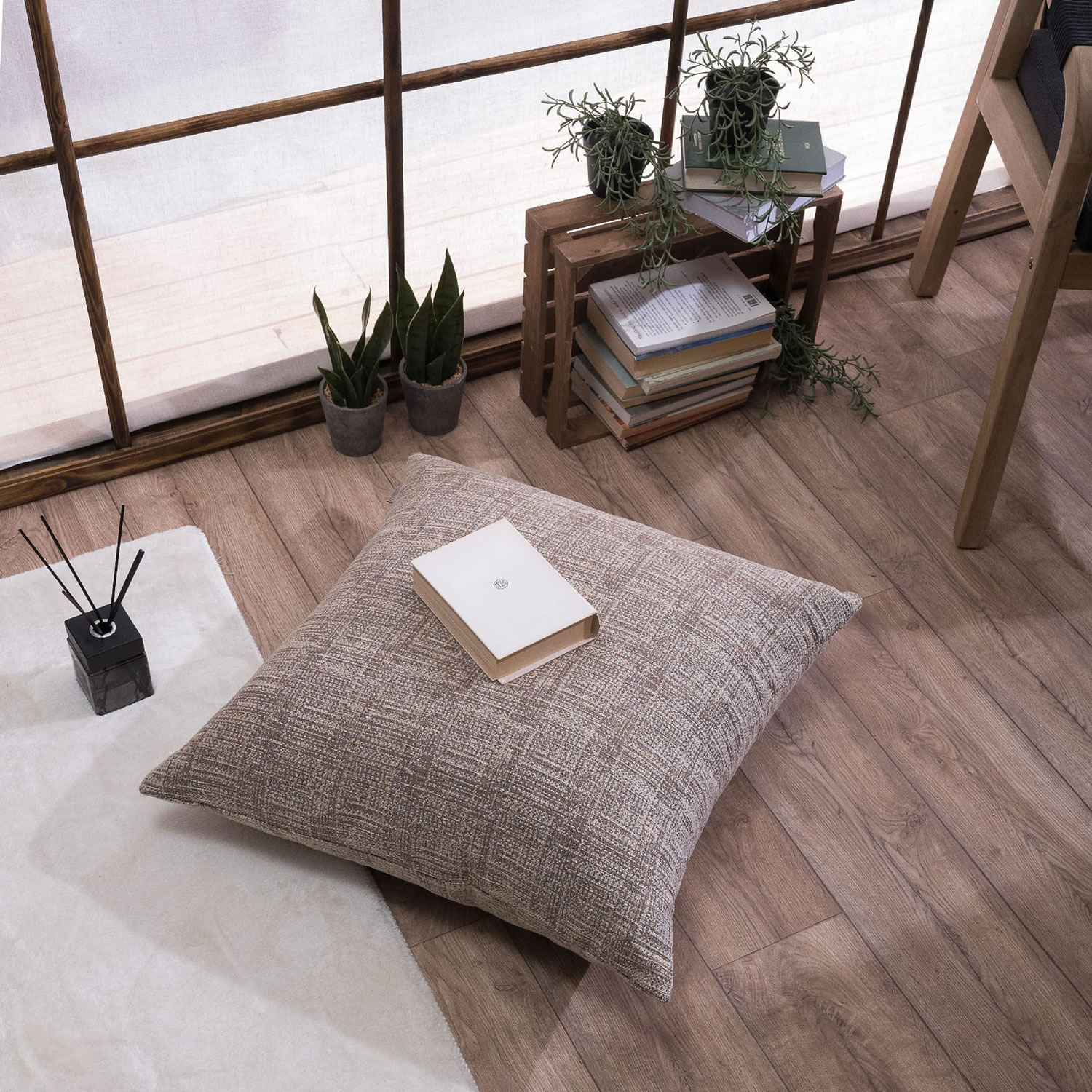 Μαξιλαροθήκη Hampton 05 - 43x43cm με γέμιση