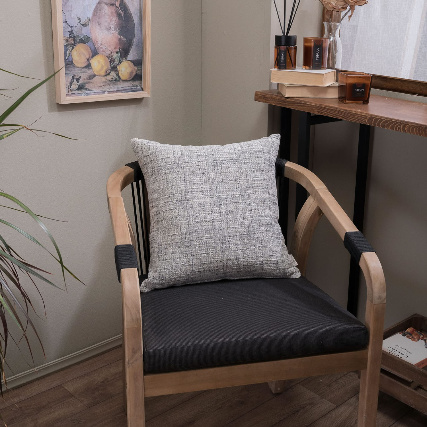 Μαξιλαροθήκη Hampton 11 - 65x65cm δαπέδου με γέμιση