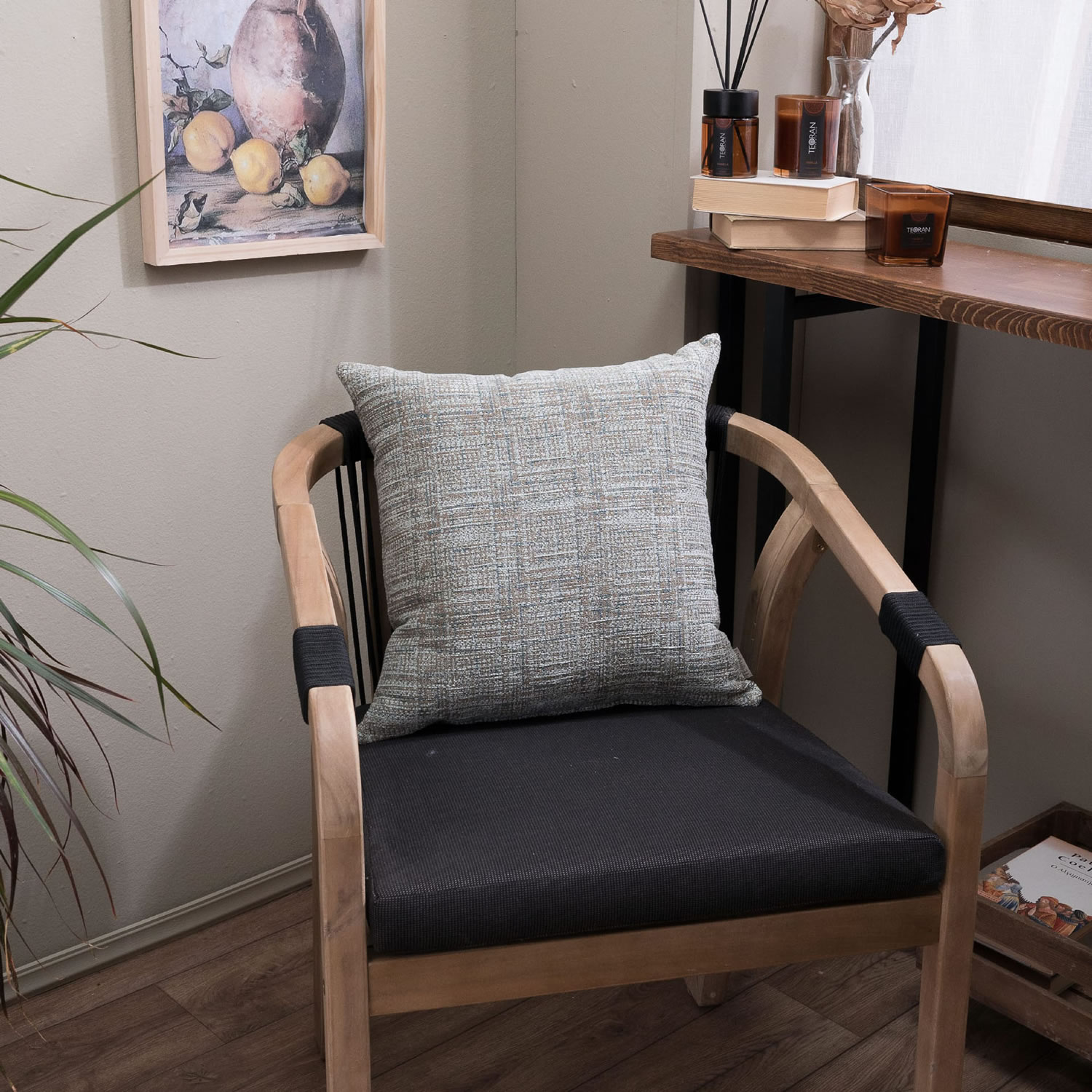 Μαξιλαροθήκη Hampton 13 - 43x43cm με γέμιση