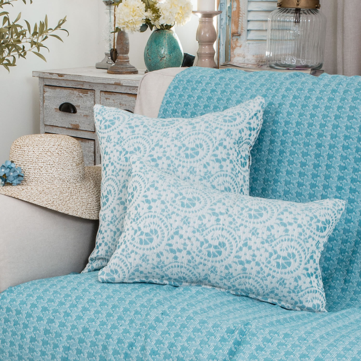 Μαξιλαροθήκη Jaipur 05 - 30x50cm με γέμιση