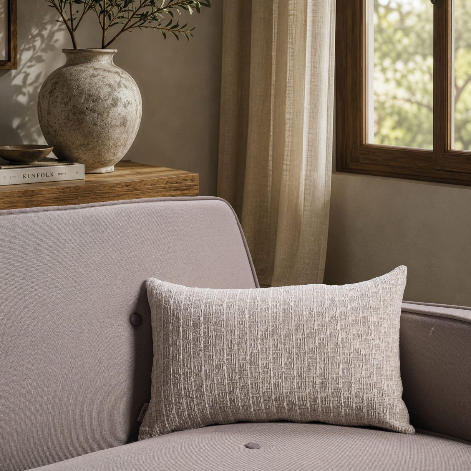 Μαξιλαροθήκη  Joliet 01 Ivory Pearl - 65x65cm δαπέδου με γέμιση