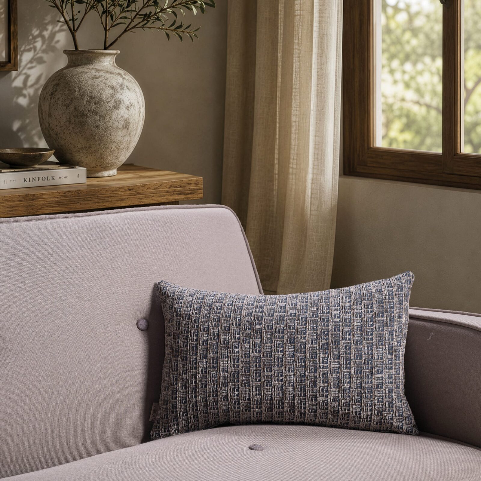 Μαξιλαροθήκη  Joliet 04 Royal Blue - 30x50cm με γέμιση
