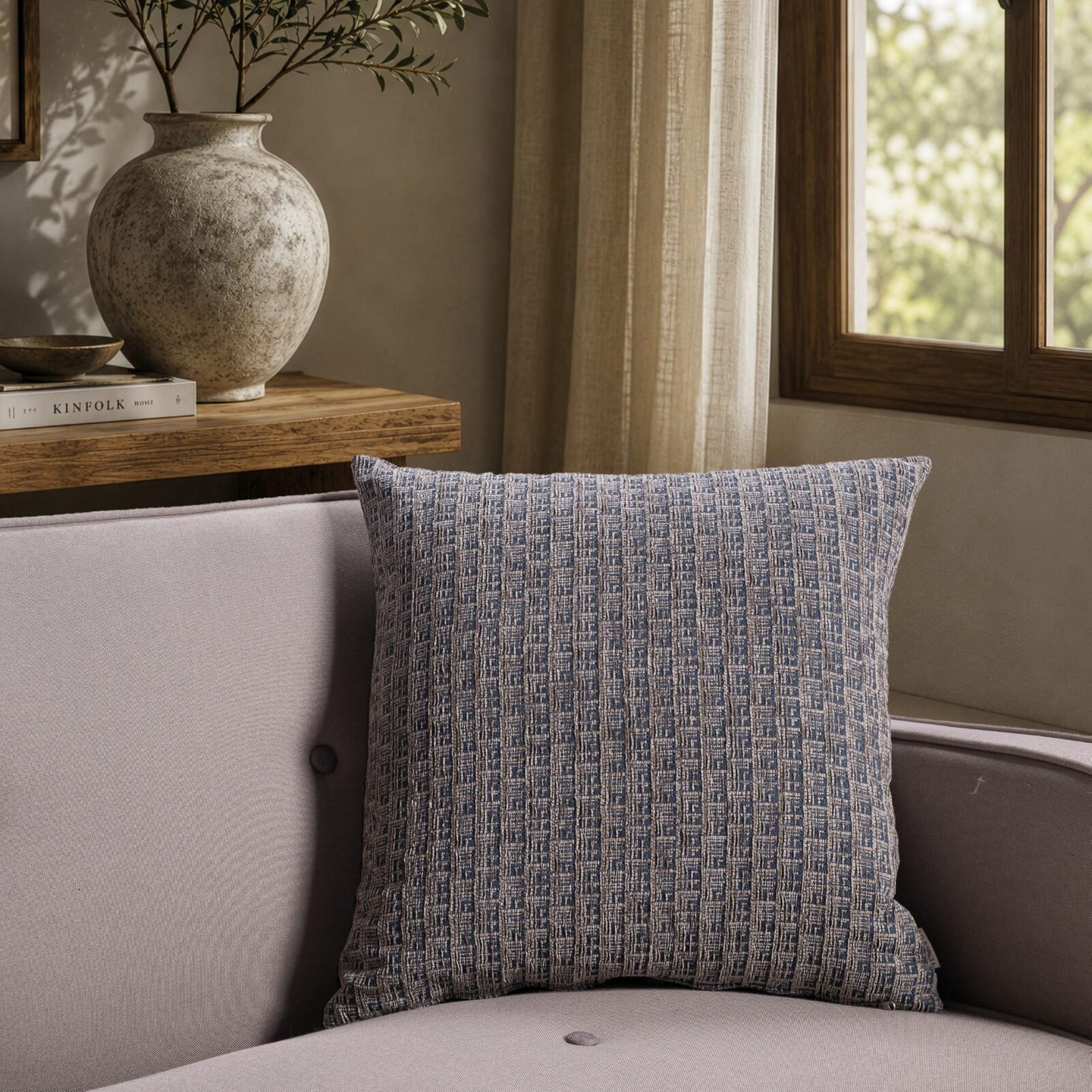 Μαξιλαροθήκη  Joliet 04 Royal Blue - 65x65cm δαπέδου με γέμιση