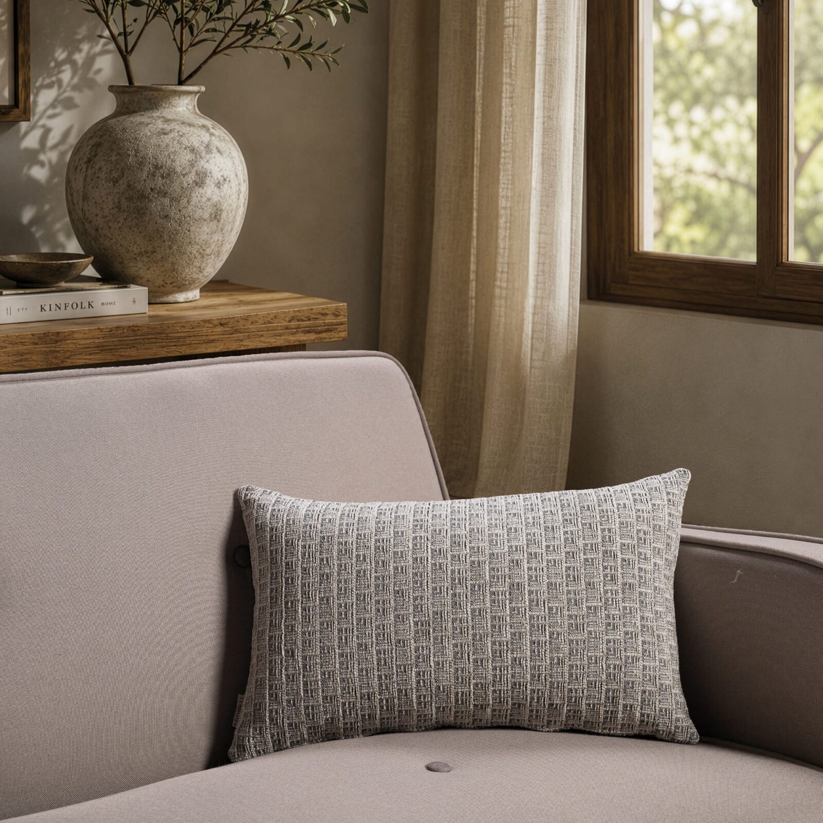 Μαξιλαροθήκη  Joliet 11 Silver Grey - 65x65cm δαπέδου με γέμιση
