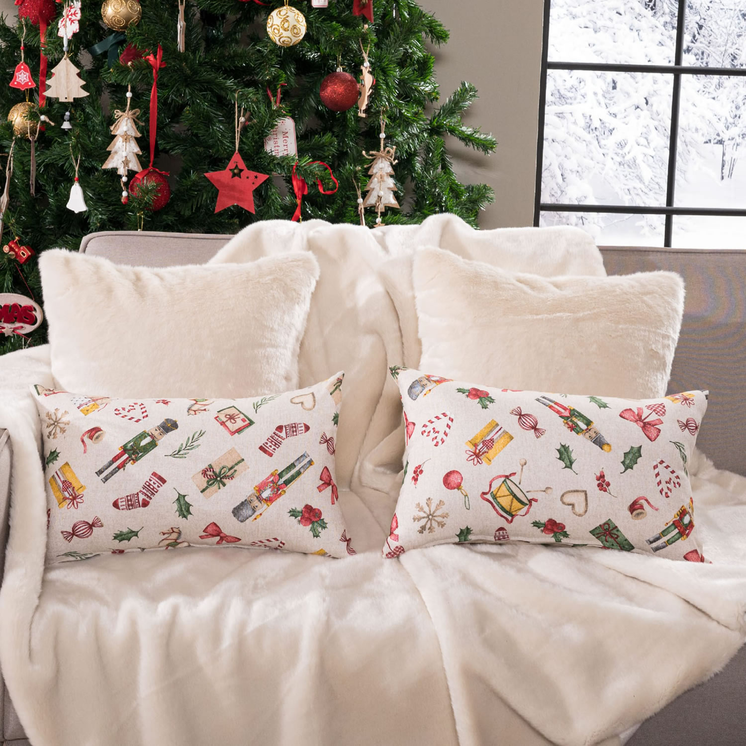 Μαξιλαροθήκη Kasel - 30x50cm με γέμιση