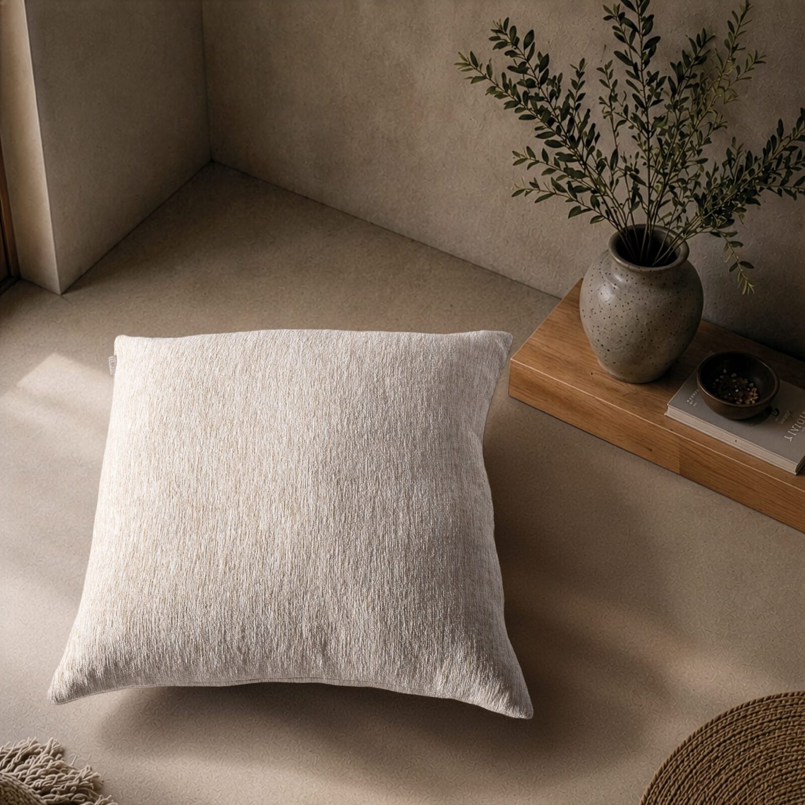 Μαξιλαροθήκη Kent 01 Ivory Cream - 30x50cm με γέμιση