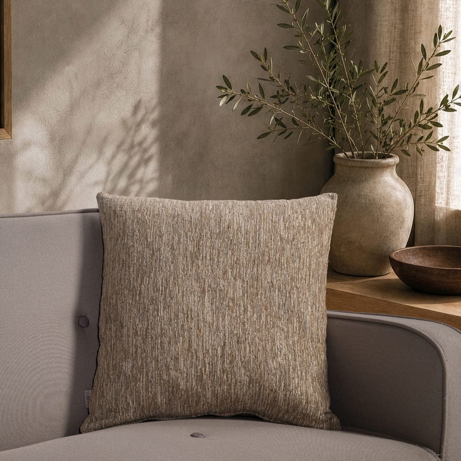 Μαξιλαροθήκη Kent 02 Warm Beige - 30x50cm με γέμιση