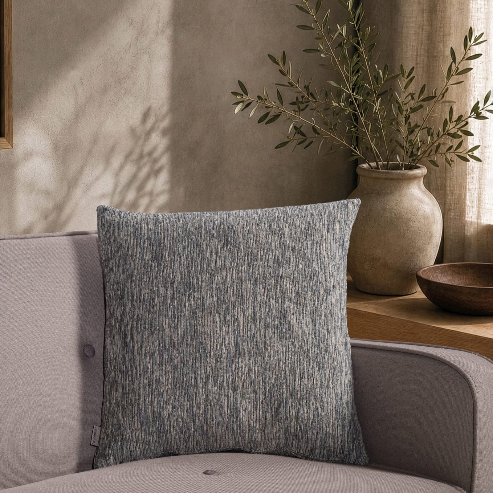 Μαξιλαροθήκη Kent 04 Blue Grey - 30x50cm με γέμιση