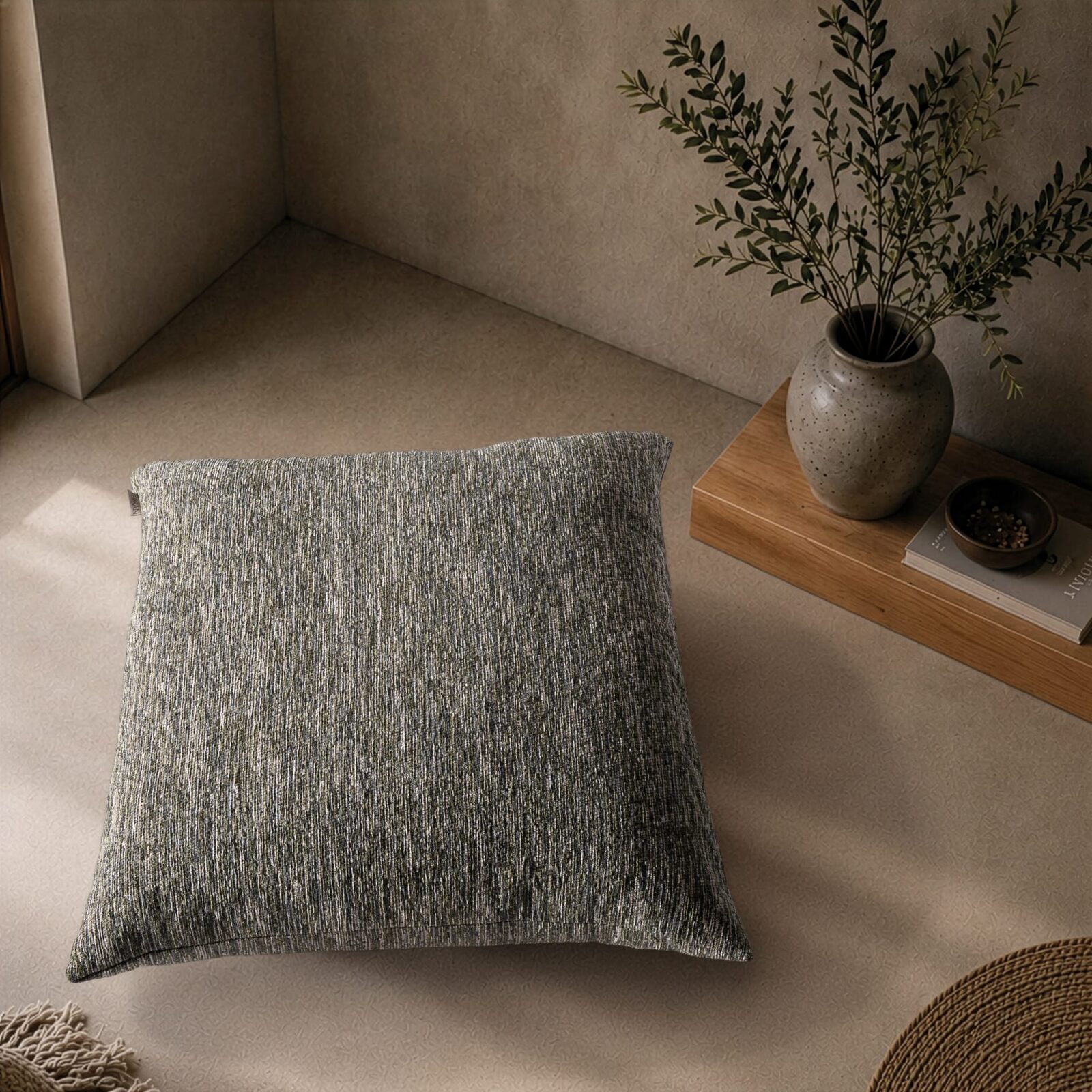 Μαξιλαροθήκη Kent 15 Olive Sage - 30x50cm με γέμιση