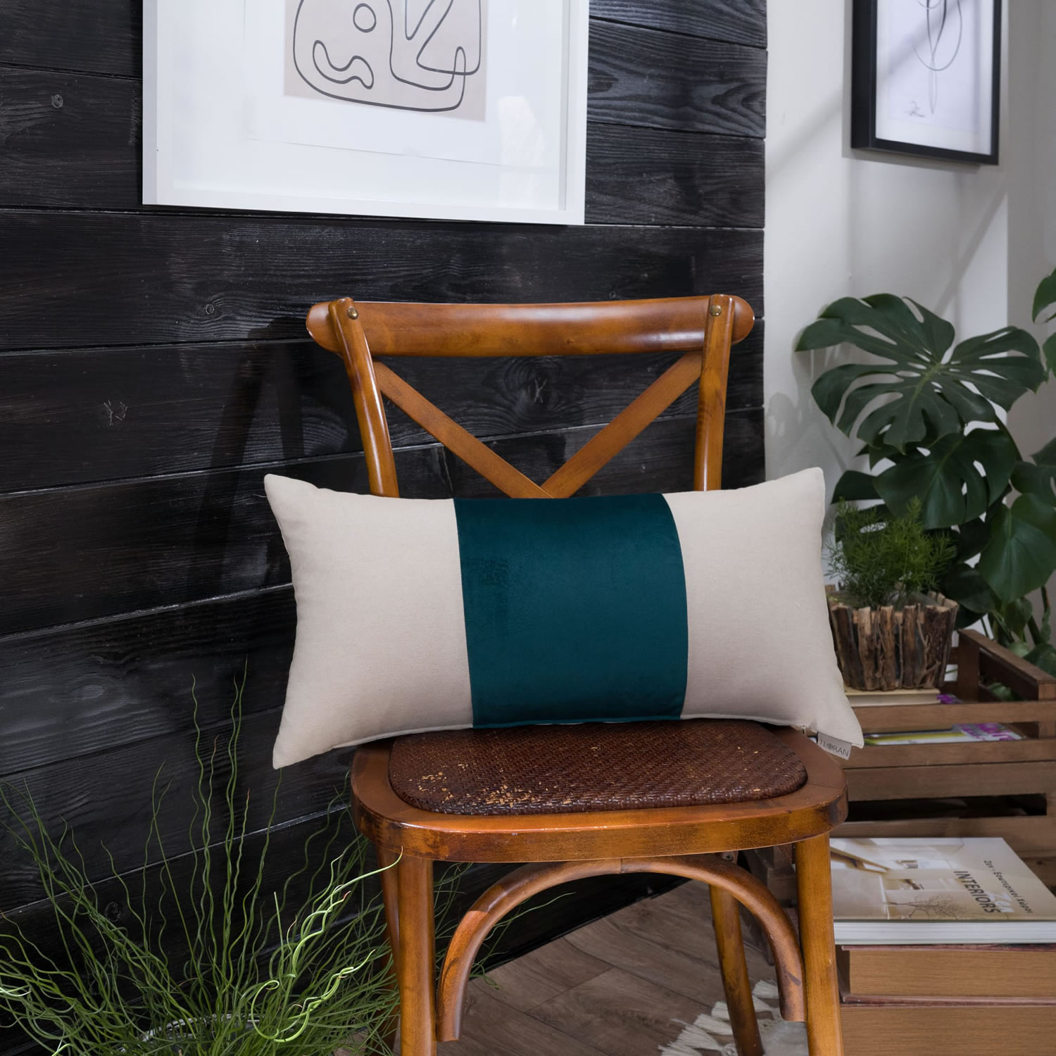Μαξιλαροθήκη Linus 13 - 30x60cm με γέμιση Teoran Home