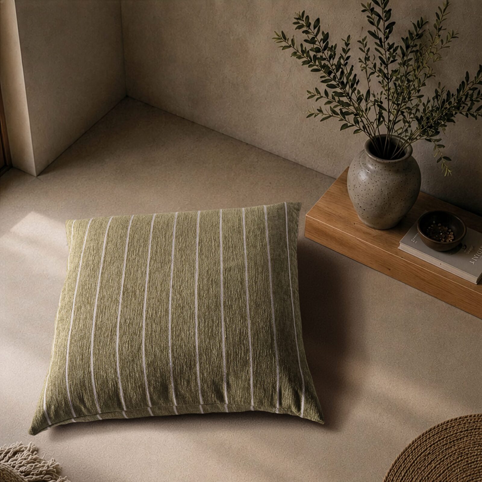 Μαξιλαροθήκη Macon 15 Sage Green - 30x50cm με γέμιση