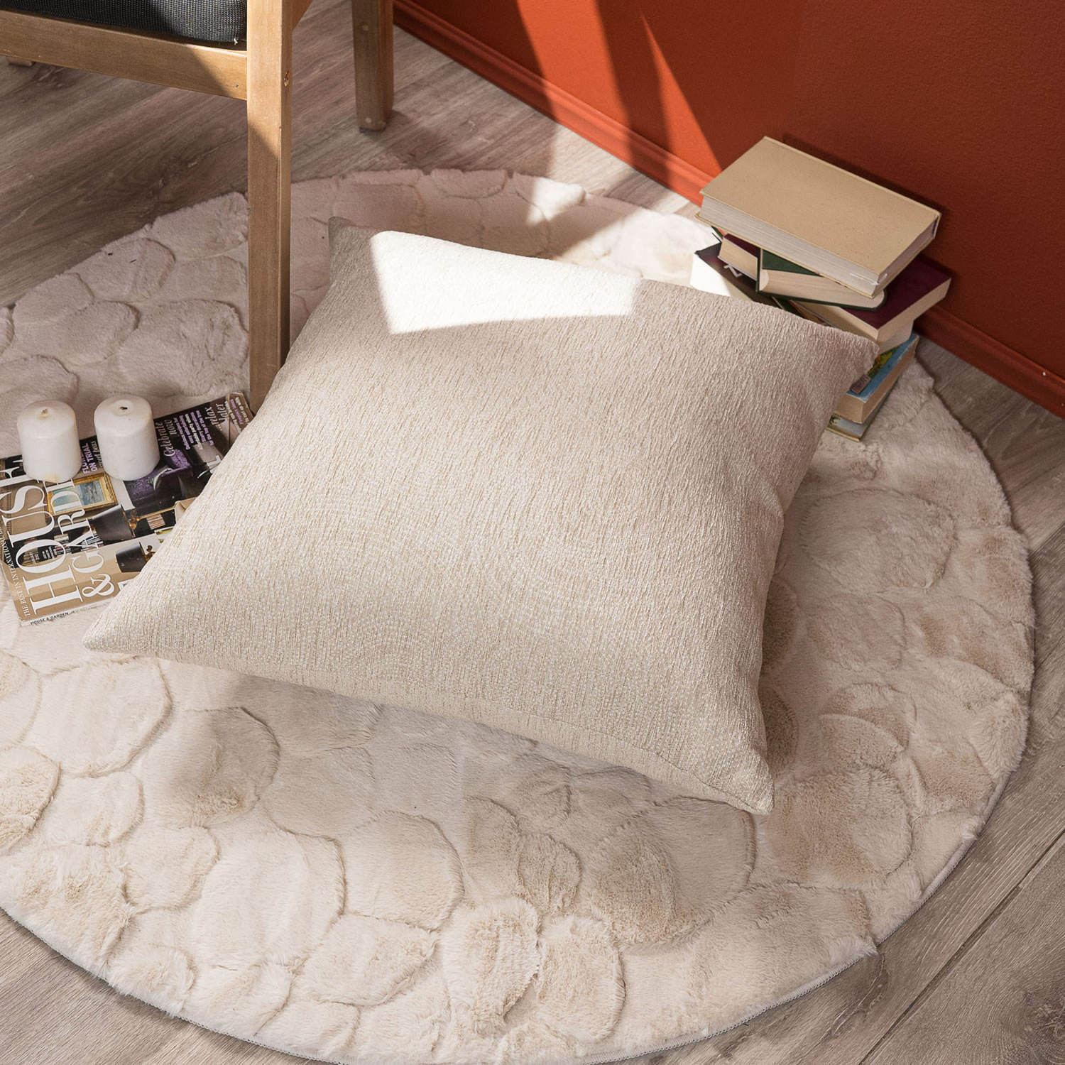 Μαξιλαροθήκη Madison 01 - 65x65cm δαπέδου με γέμιση