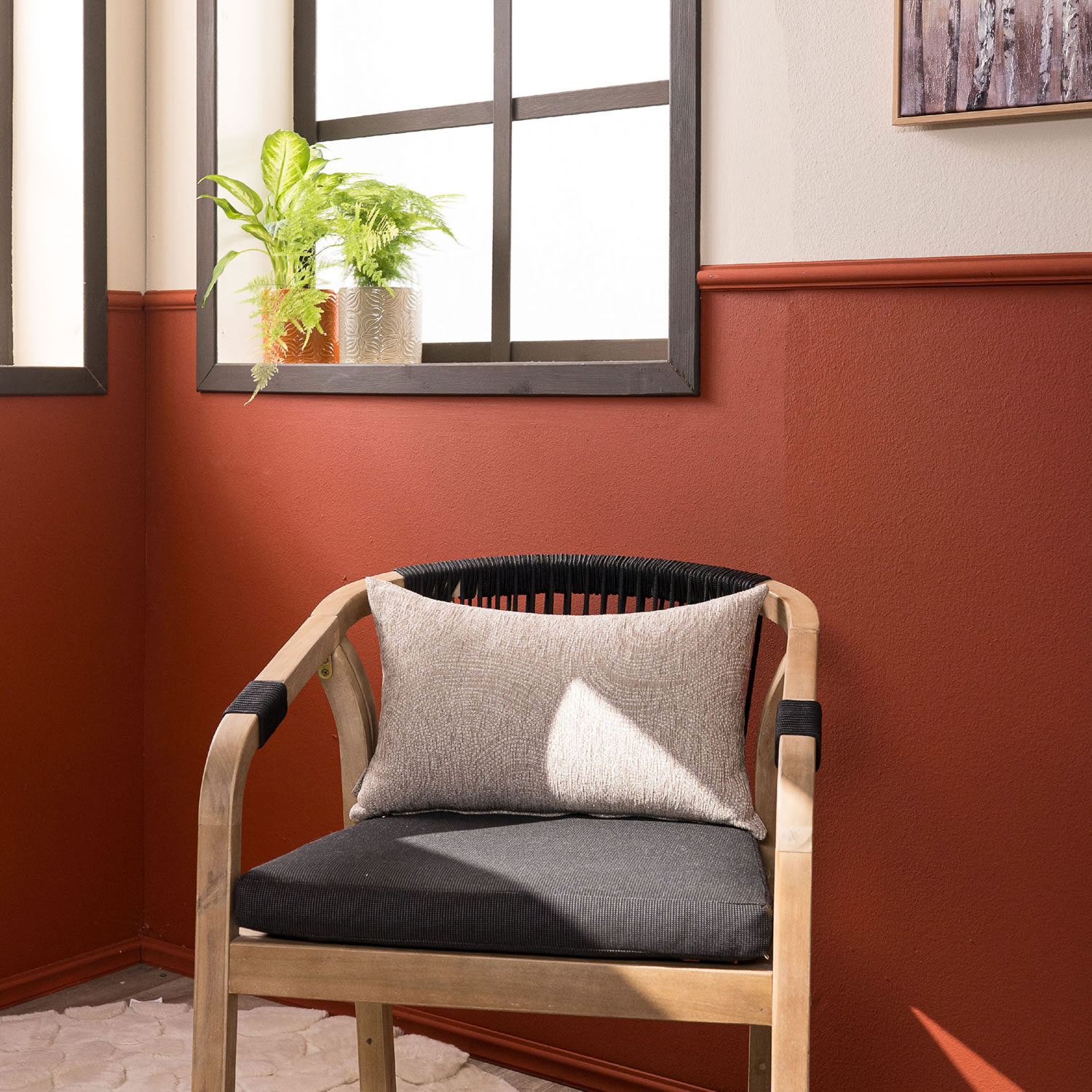 Μαξιλαροθήκη Madison 02 - 65x65cm δαπέδου με γέμιση