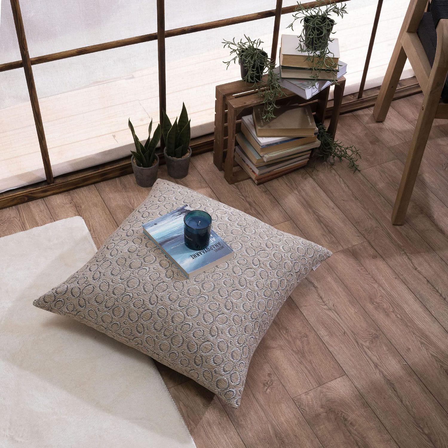 Μαξιλαροθήκη Maryland 02 - 43x43cm με γέμιση